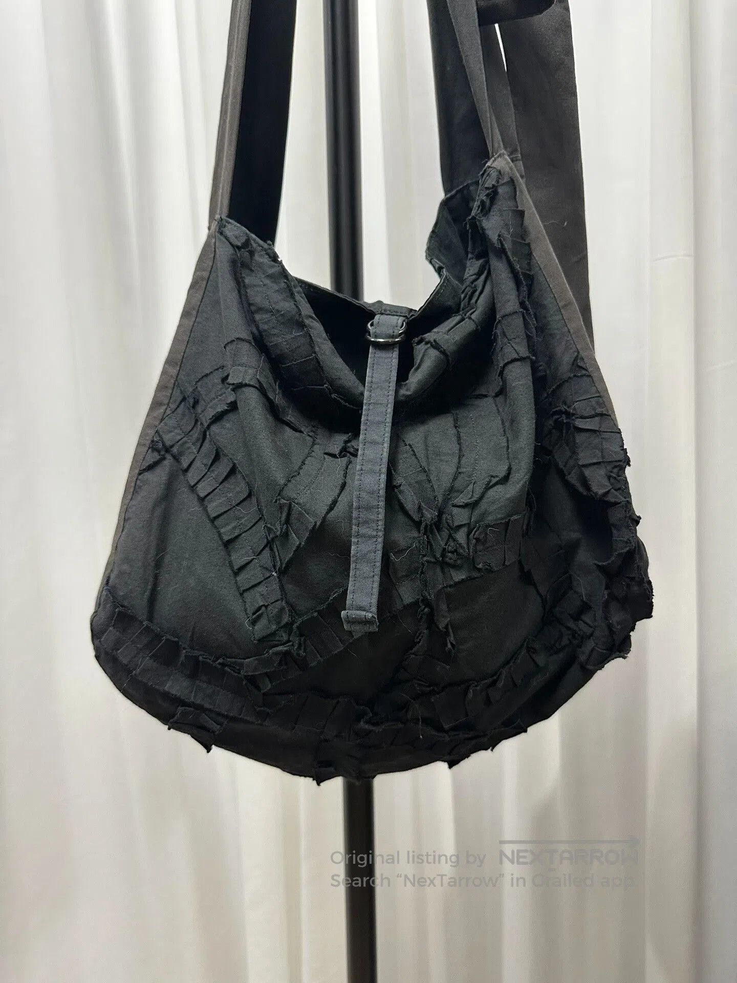 Y's Yohji Yamamoto Black Floral Bag. Size ONE SIZE - 2 Thumbnail