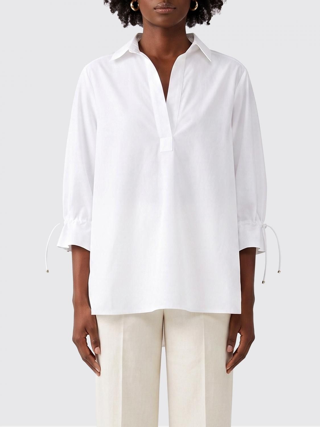 Max Mara Max Mara Shirt Woman Camel Size XS / US 0-2 / IT 36-38 - 1 Thumbnail