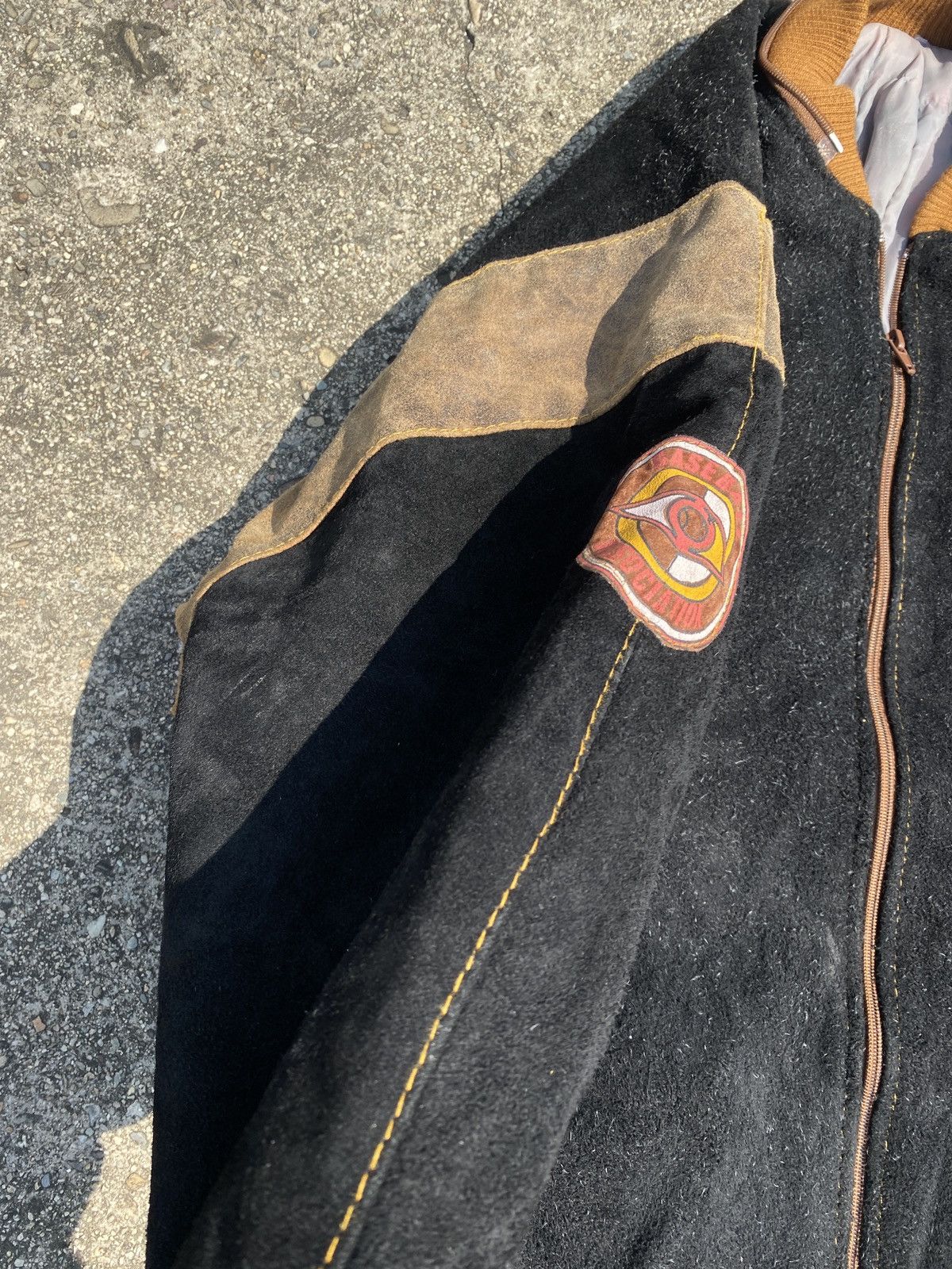 Maison Margiela × Vintage Vintage US Suede Bomber Jacket Size US M / EU 48-50 / 2 - 5 Thumbnail