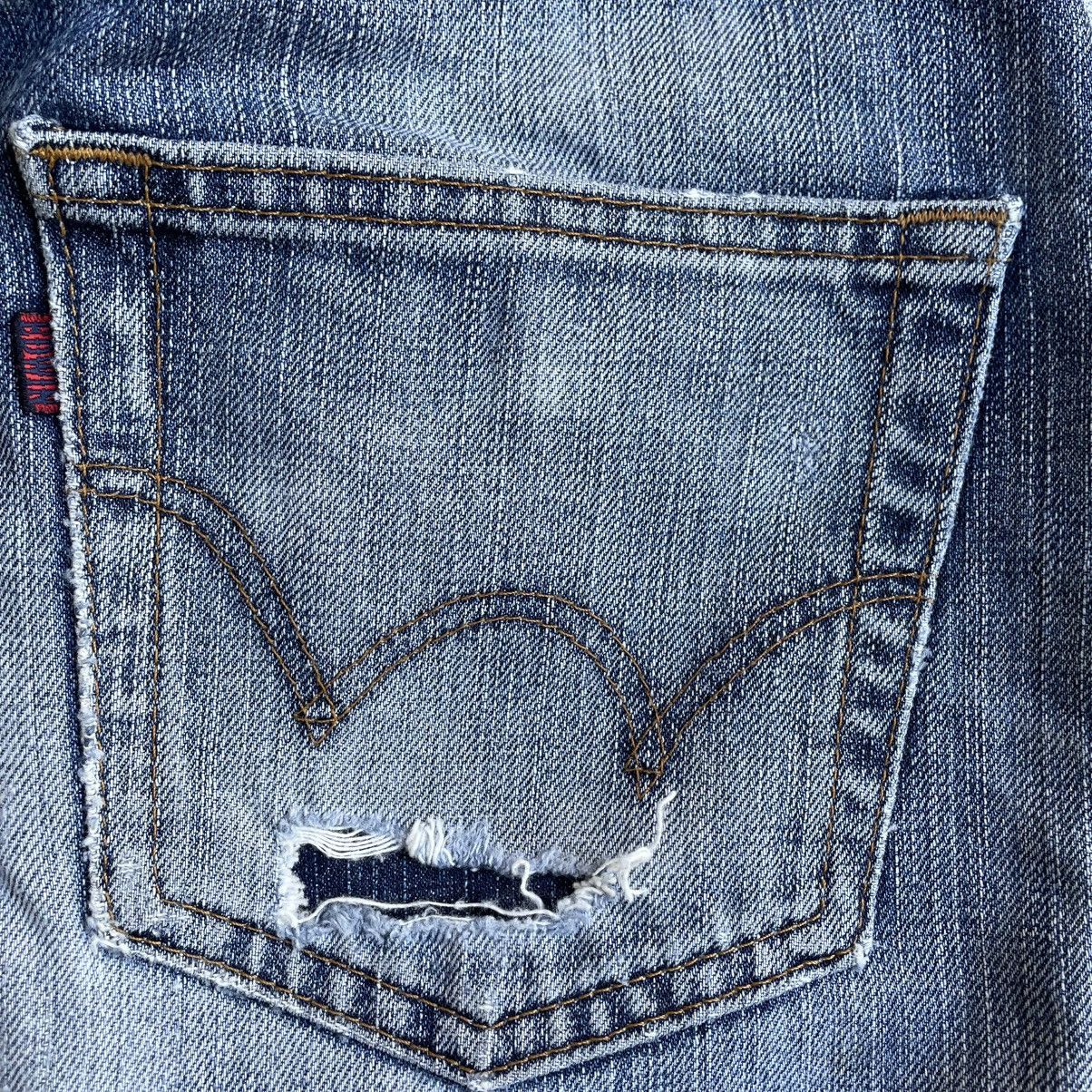 Edwin 🔥Vintage Edwin 503 Stoned Washed Ripped Distress Denim Jeans Size US 30 / EU 46 - 11 Thumbnail
