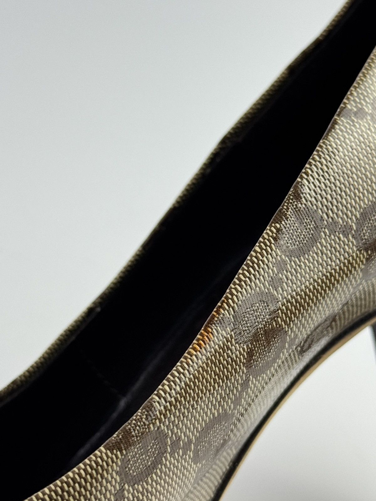Gucci Gucci GG Monogram Brown Marmont Patent Heels Leather Shoes Size US 6 / IT 36 - 12 Thumbnail