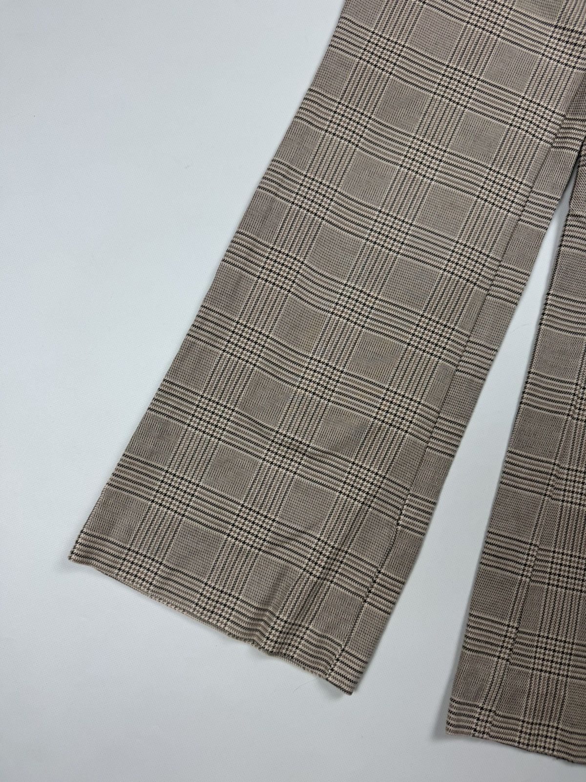 Japanese Brand × Michiko Koshino Michiko Koshino Ladies Plaid Cropped Chino Pants Trousers Size 26" / US 2 / IT 38 - 10 Thumbnail