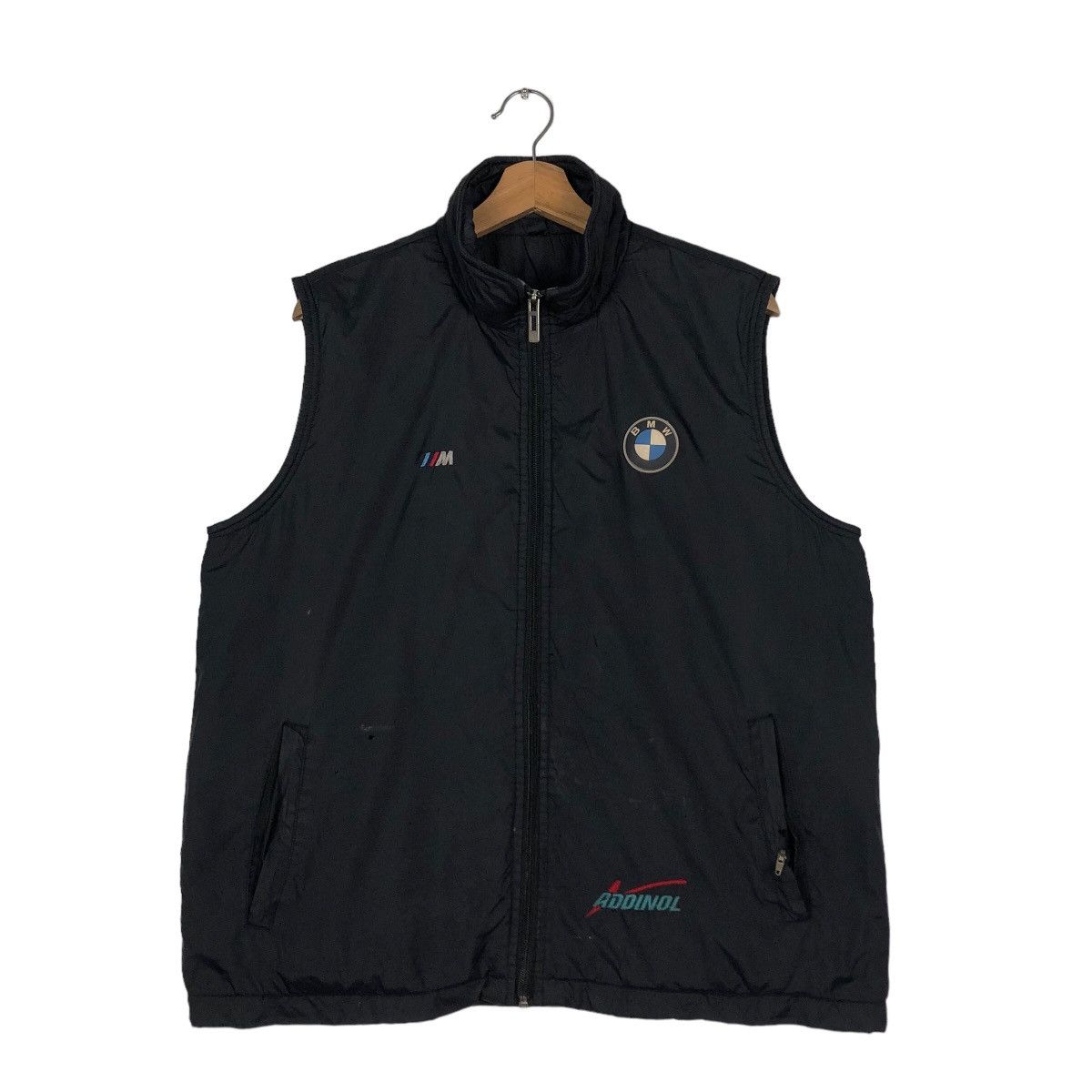 Japanese Brand 🔥Vintage Vest Puffer Down BMW Motorrad Big Logo Spell Out Size US L / EU 52-54 / 3 - 1 Thumbnail