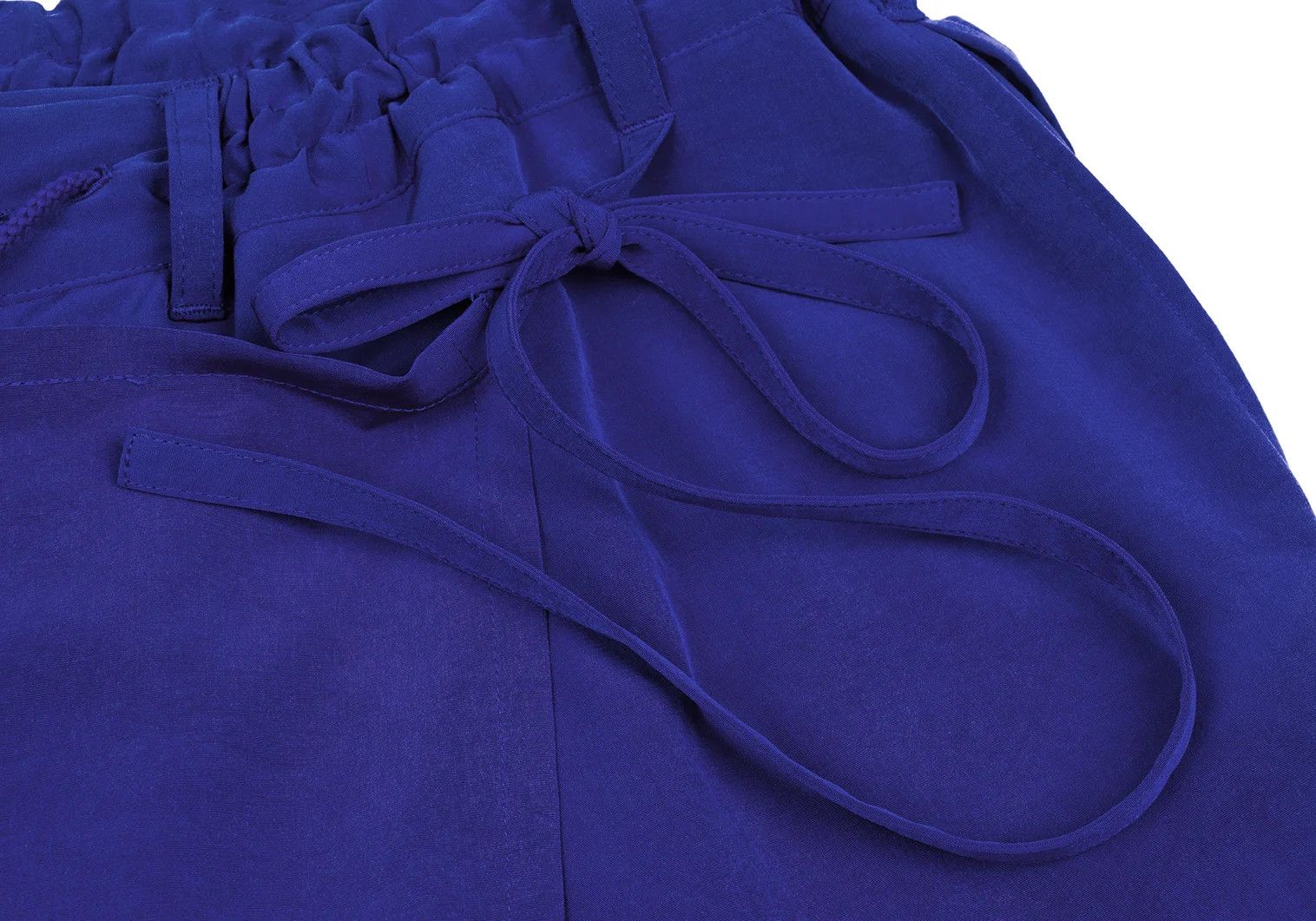 Yohji Yamamoto Crepe Drape Wrap Pants in Blue Size US 34 / EU 50 - 3 Thumbnail