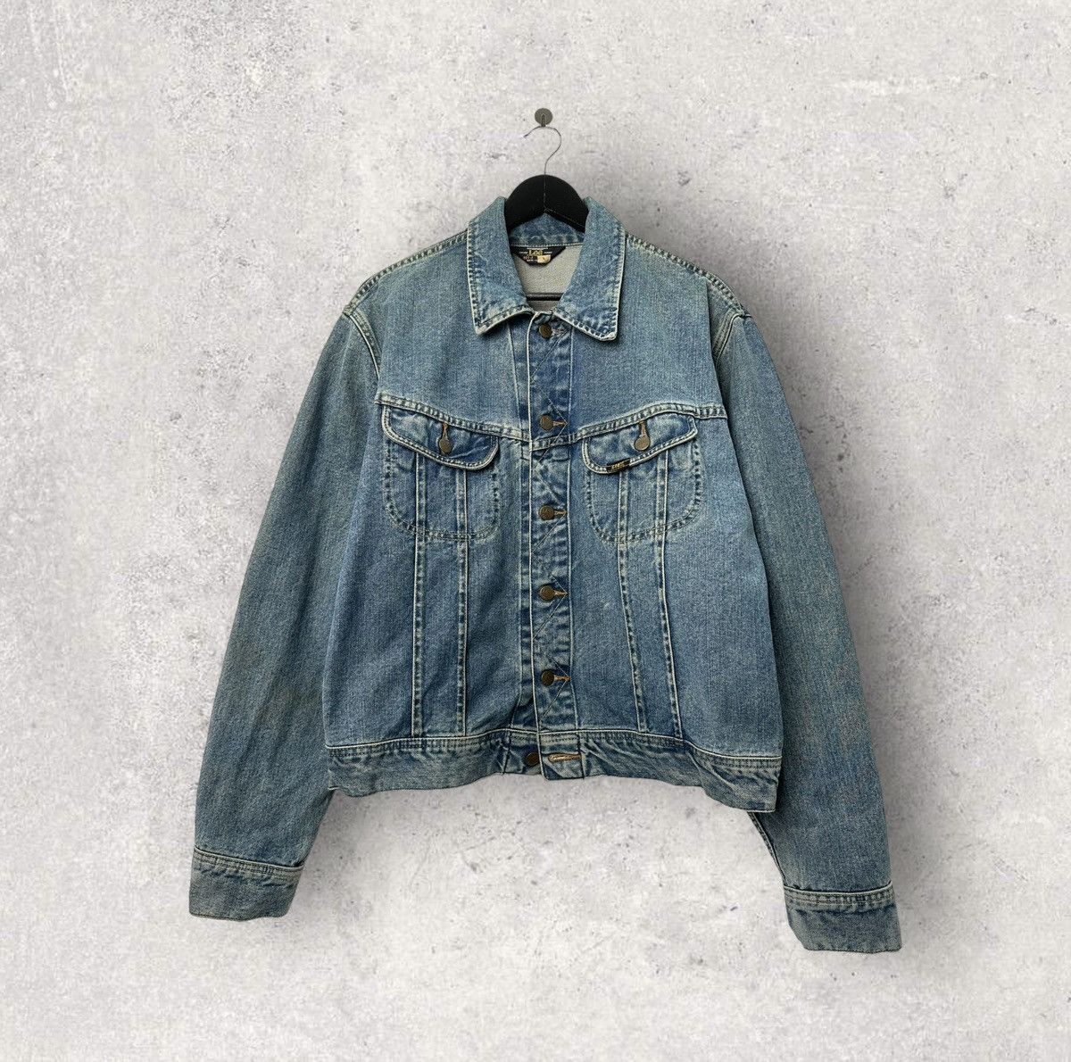 Vintage Vintage LEE Storm Riders Western Blue Denim Jacket | Grailed