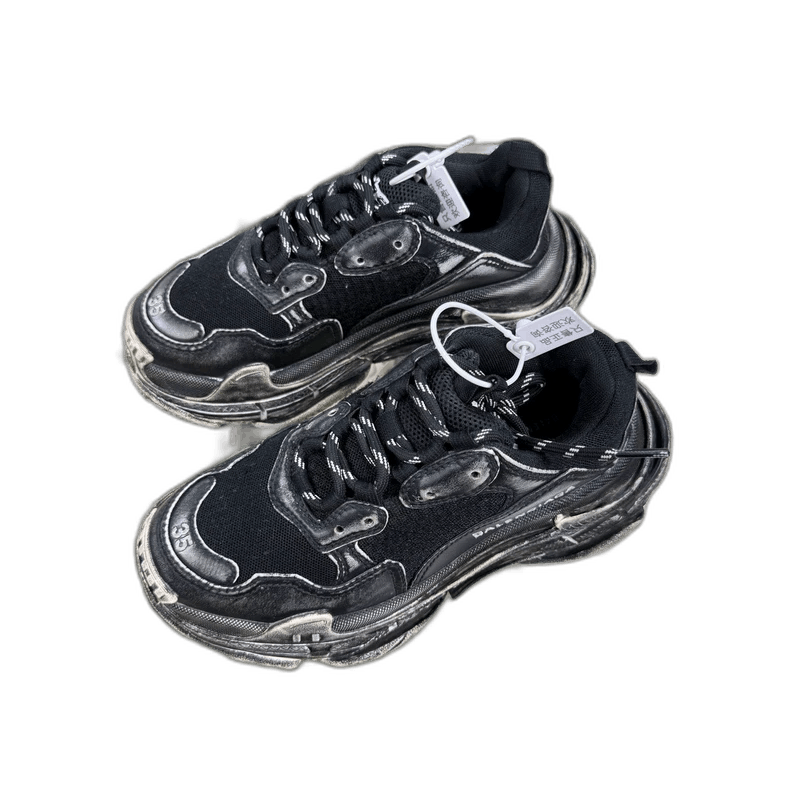 Balenciaga Balenciaga Triple S Black Sneakers Size 35-2505 Size US 5 / EU 37 - 1 Thumbnail