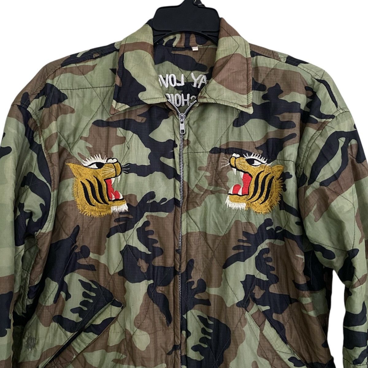Vintage RARE BIENHOA VIETNAM WAR 66-67 Embordire Camo Jacket Size US XL / EU 56 / 4 - 4 Thumbnail