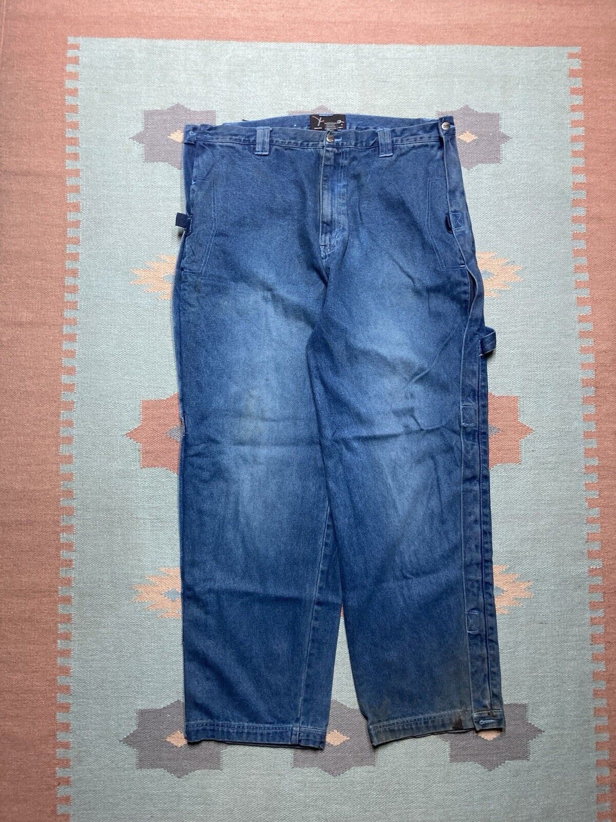 JNCO × Vintage y2k baggy jeans carpenter wide skate hip hop JNCO rave 38x32 Size US 38 / EU 54 - 4 Thumbnail