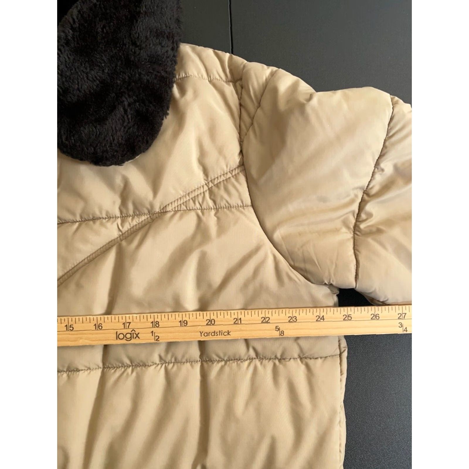 Walls VINTAGE Walls Blizzard Pruf Puffer Jacket Men's Large Beige Zip Up Faux Fur Collar 80s Nature Outdoor Retro Size US L / EU 52-54 / 3 - 5 Thumbnail