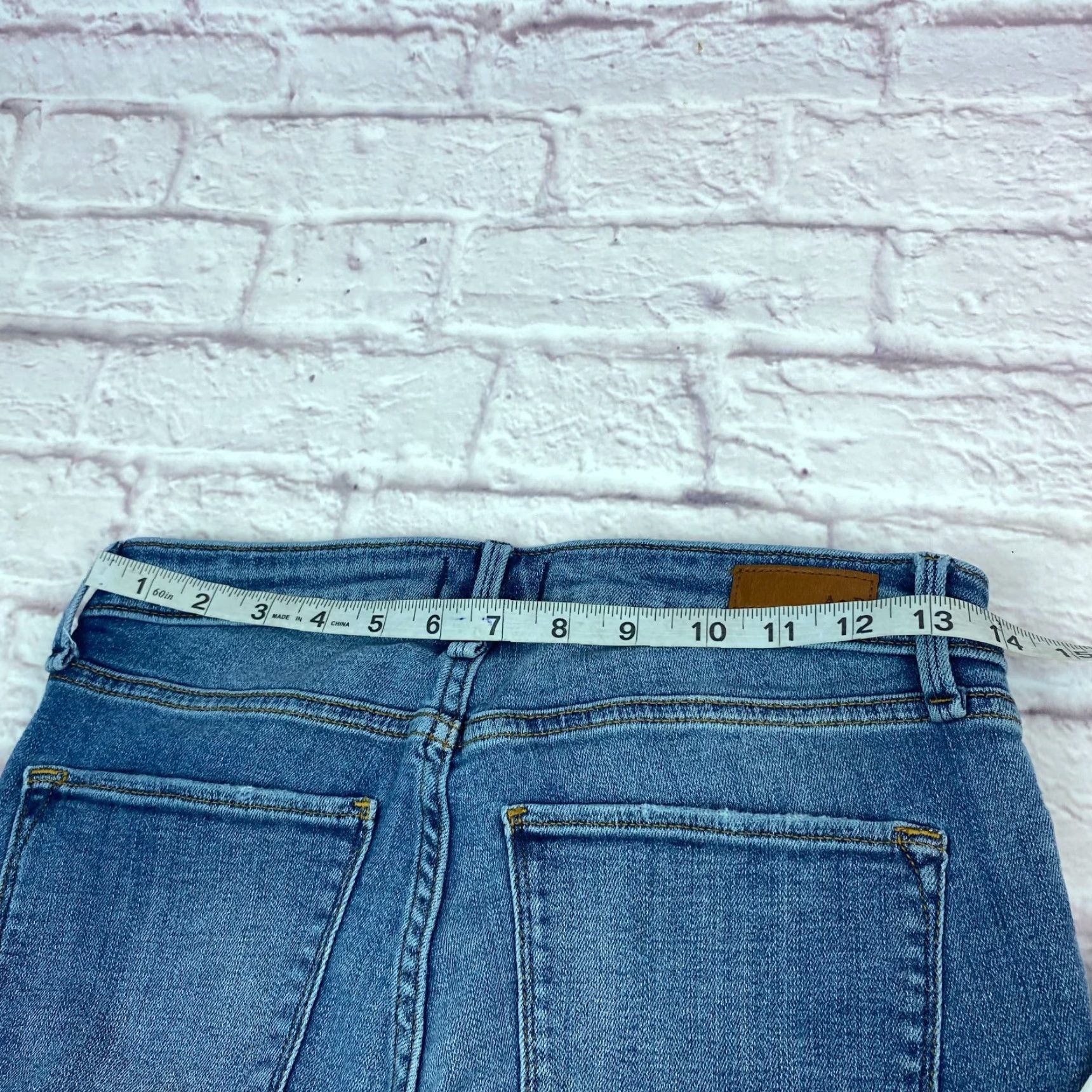 Abercrombie & Fitch VINTAGE Abercrombie & Fitch Junior Womens Super Skinny Size 28 Short Mid-Rise Distressed Jeans 90s Womens Size 28" / US 6 / IT 42 - 6 Thumbnail