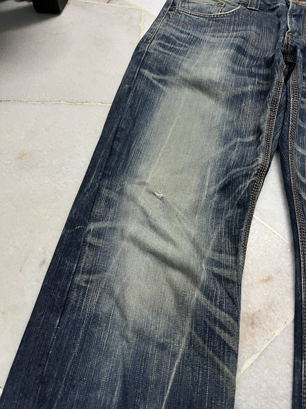 Edwin × If Six Was Nine × Japanese Brand 💥Flare💥 Edwin Exclusive Vintage XV Distress Mud Wash Jean Size US 34 / EU 50 - 5 Thumbnail