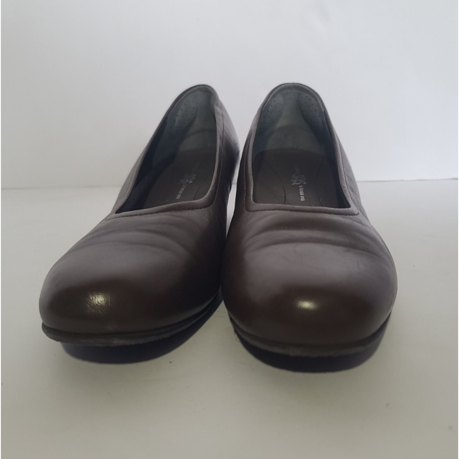 SAS SAS Womens Solid Brown Leather Comfort Regina Pumps US 11 M Size US 11 / IT 41 - 4 Thumbnail