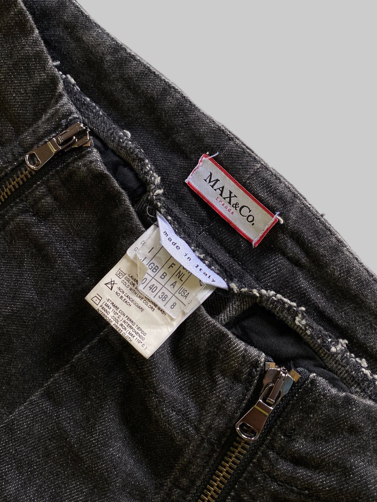 MAX&Co. Rare Design Vintage Max & Co. Long Zipper Jeans Size 28" / US 6 / IT 42 - 2 Thumbnail