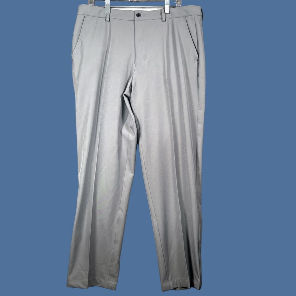 Vintage Greg Norman Golf Pants Mens 36x30 Gray Performance Stretch Pockets Size US 36 / EU 52 - 1 Thumbnail