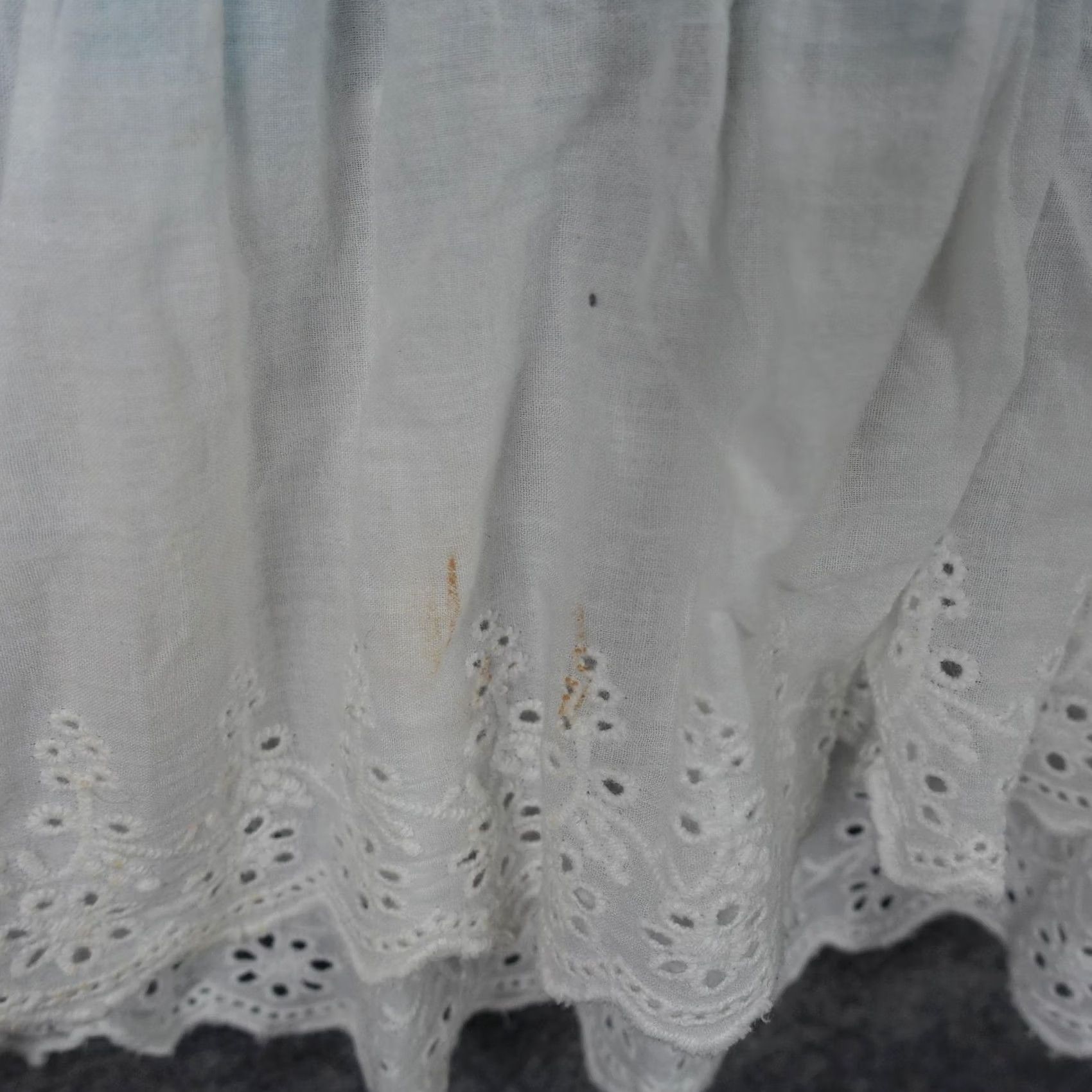 IOLANI Tolani Dress Womens Medium White Embroidered Floral Kaftan Puff Sleeve Midi VTG Size M / US 6-8 / IT 42-44 - 7 Thumbnail