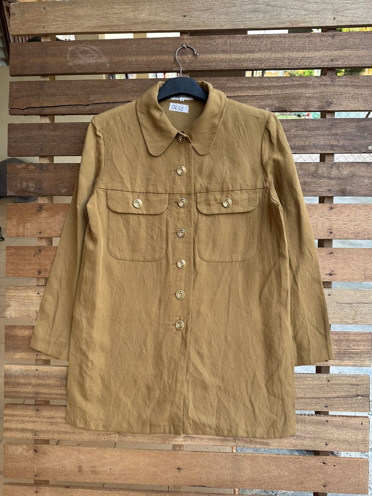 Yves Saint Laurent Vintage Yves Saint Laurent Safari Style Shirt Size US M / EU 48-50 / 2 - 1 Thumbnail