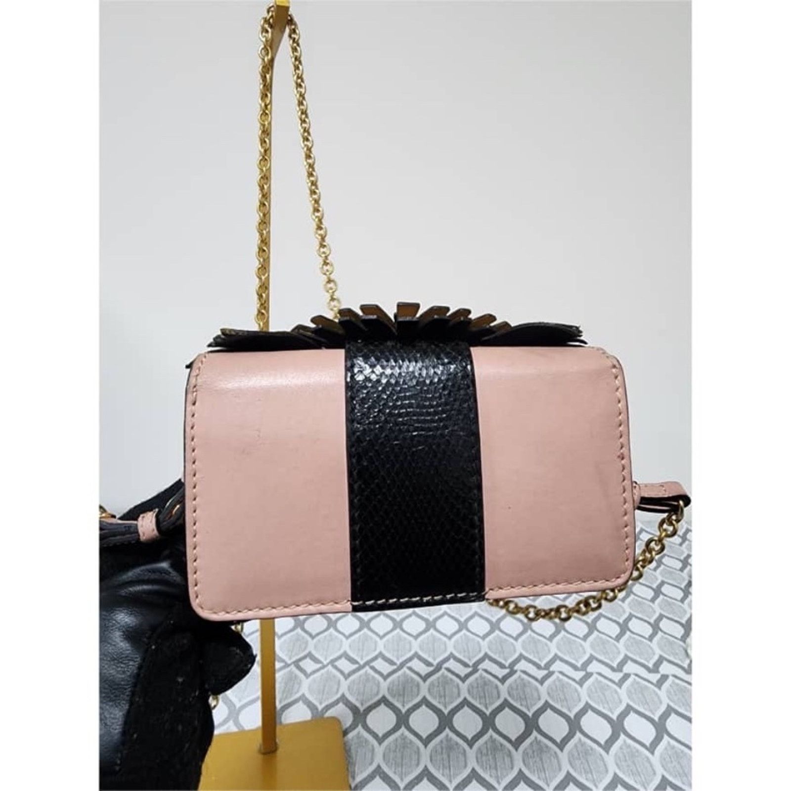 Burberry Auth Burberry Owl Chain-Linked Crossbody Bag Multicolored Size ONE SIZE - 3 Thumbnail