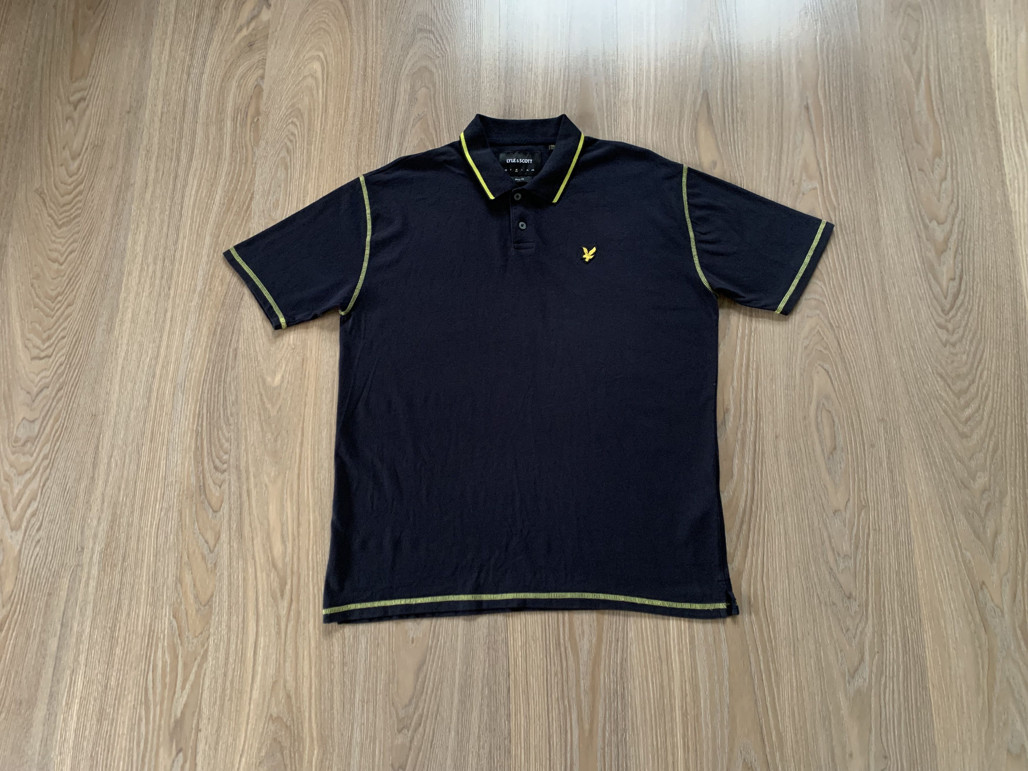Lyle & Scott Lyle & Scott Classic Blue Polo T-Shirt Size US M / EU 48-50 / 2 - 1 Thumbnail