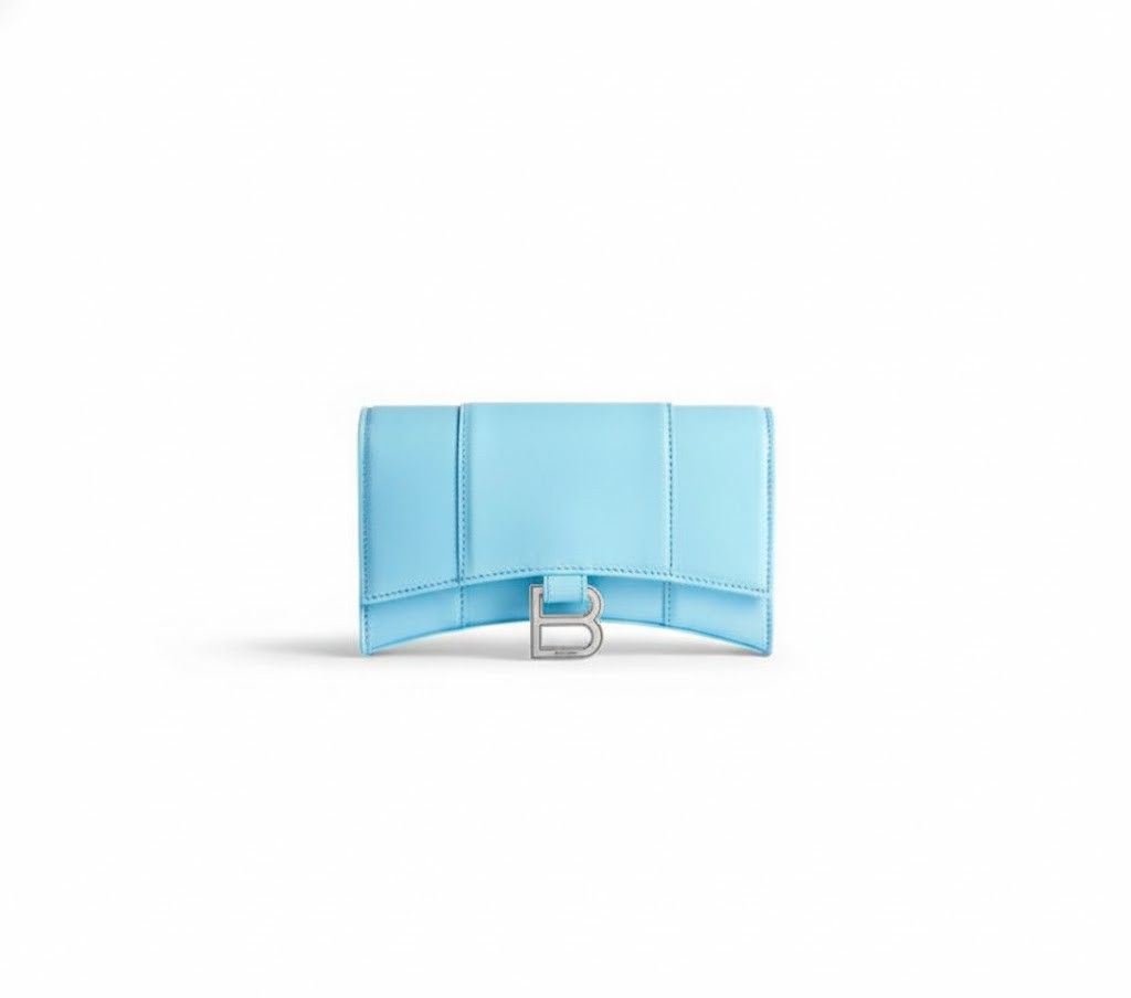 Balenciaga o1srvl11e1125 Size: OS / Hourglass Wallet On Chain Box Blue Size ONE SIZE - 1 Preview