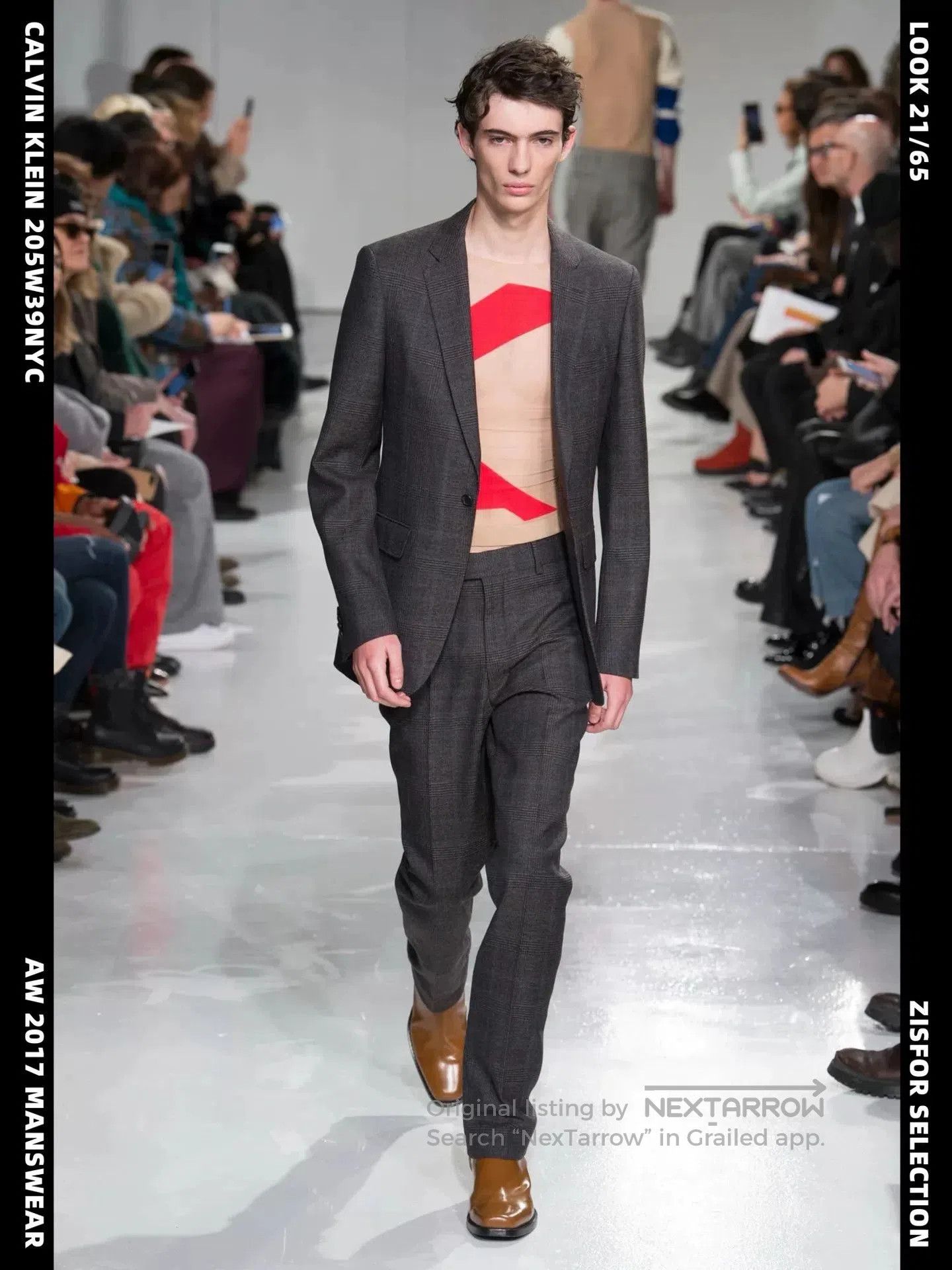 Calvin Klein 205W39NYC Calvin Klein Wool Prince of Wales Suit. Size US S / EU 44-46 / 1 - 1 Thumbnail