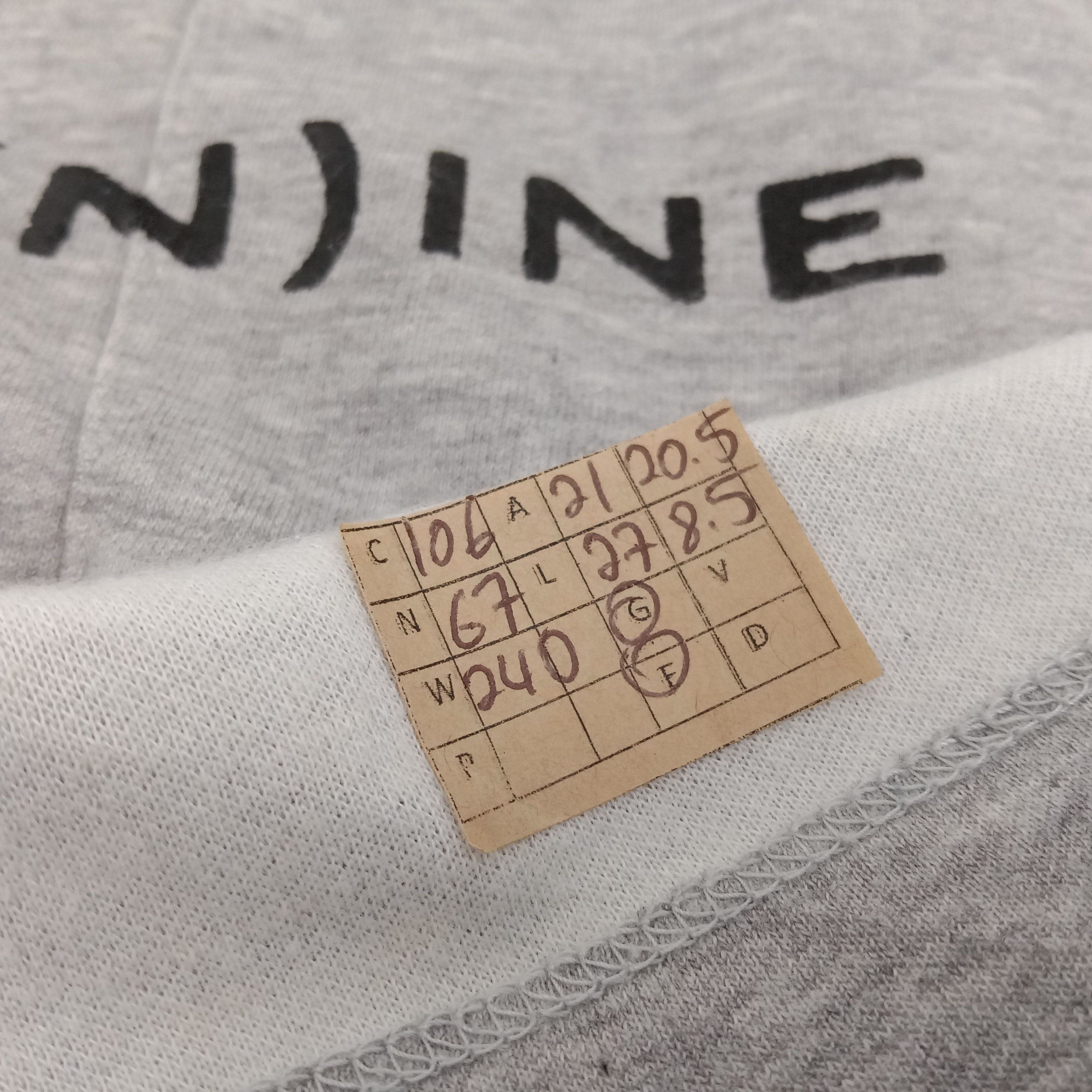 Japanese Brand Number (N)ine Japanese Brand Custom Art Tshirt Size US L / EU 52-54 / 3 - 9 Thumbnail