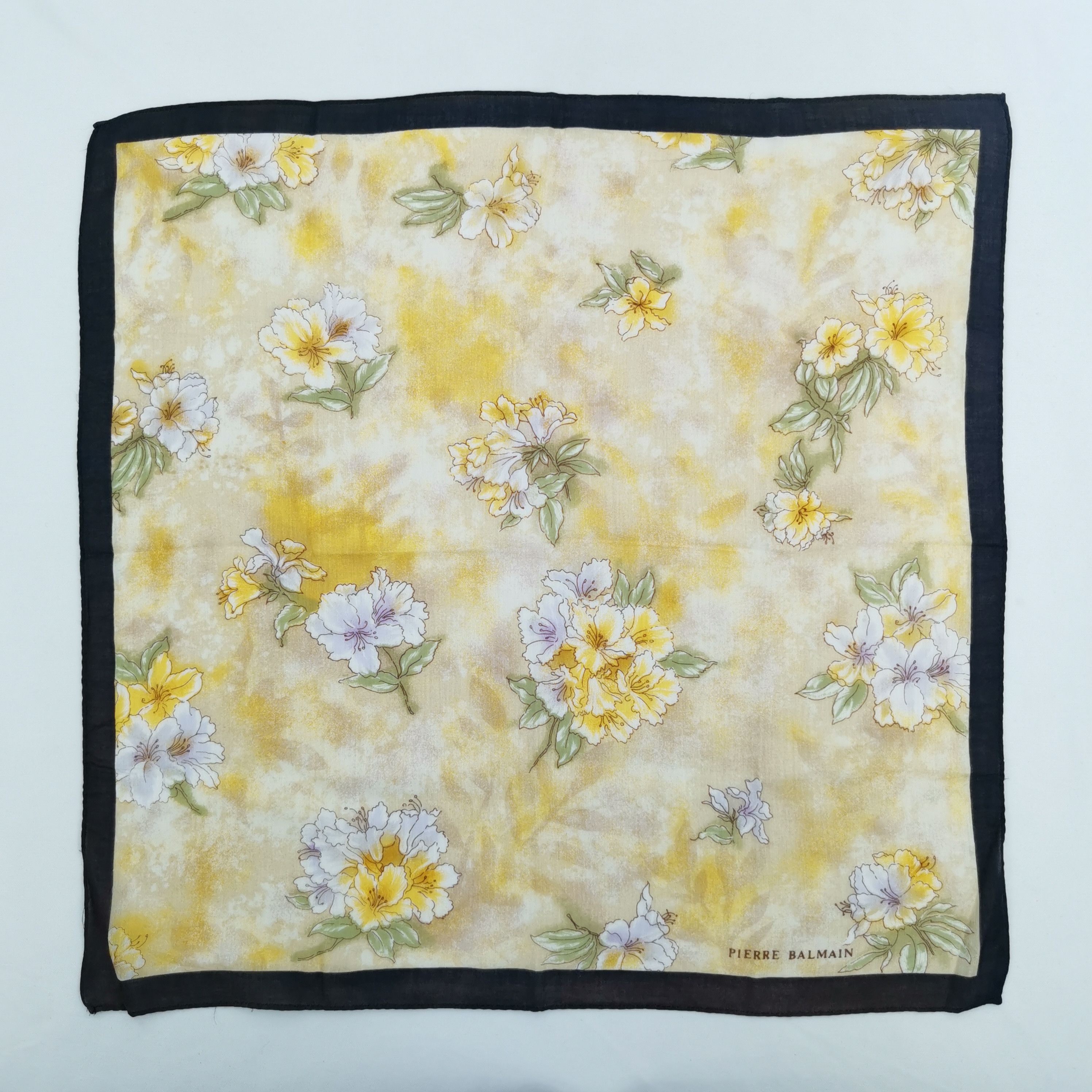 Japanese Brand Vintage Pierre Balmain Handkerchief Neckerchief Bandana Size ONE SIZE - 2 Thumbnail