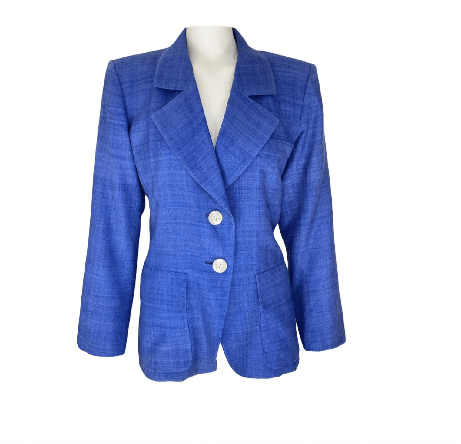 Yves Saint Laurent blue silk blazer Size XS / US 0-2 / IT 36-38 - 1 Thumbnail