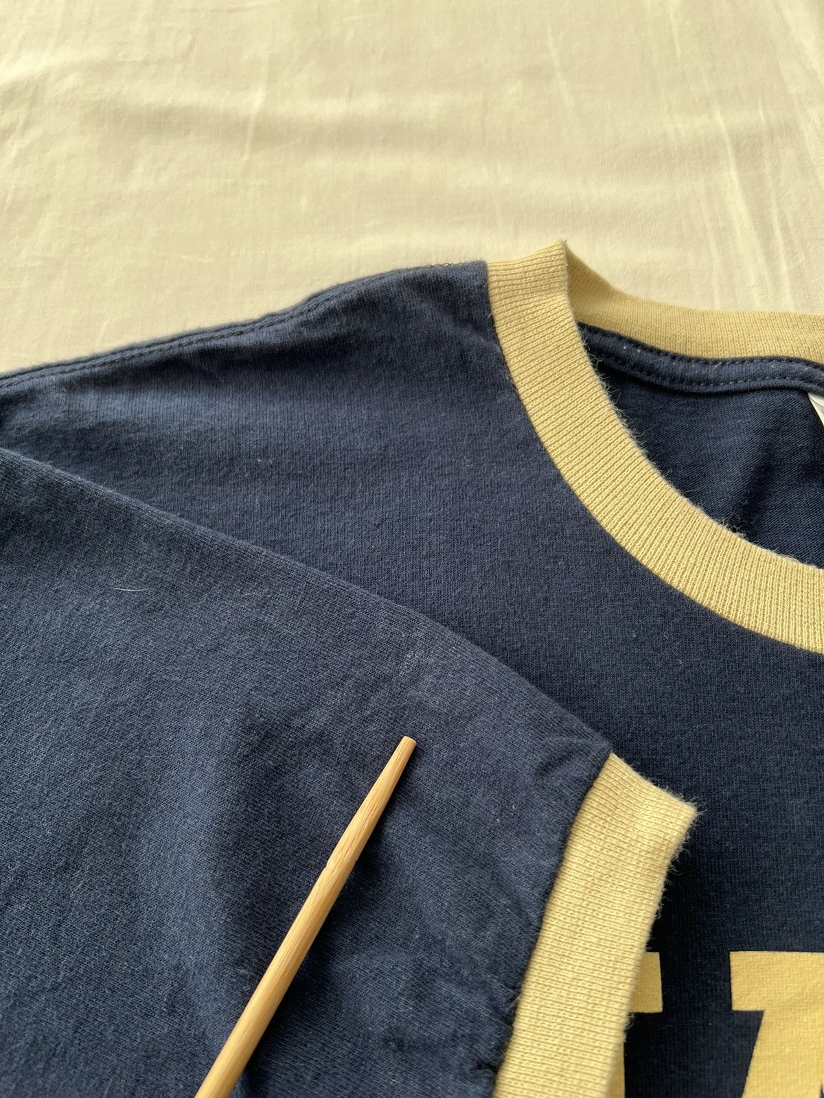 Nike Vintage 90s Nike Navy Ringer T-shirt Size US XL / EU 56 / 4 - 7 Thumbnail