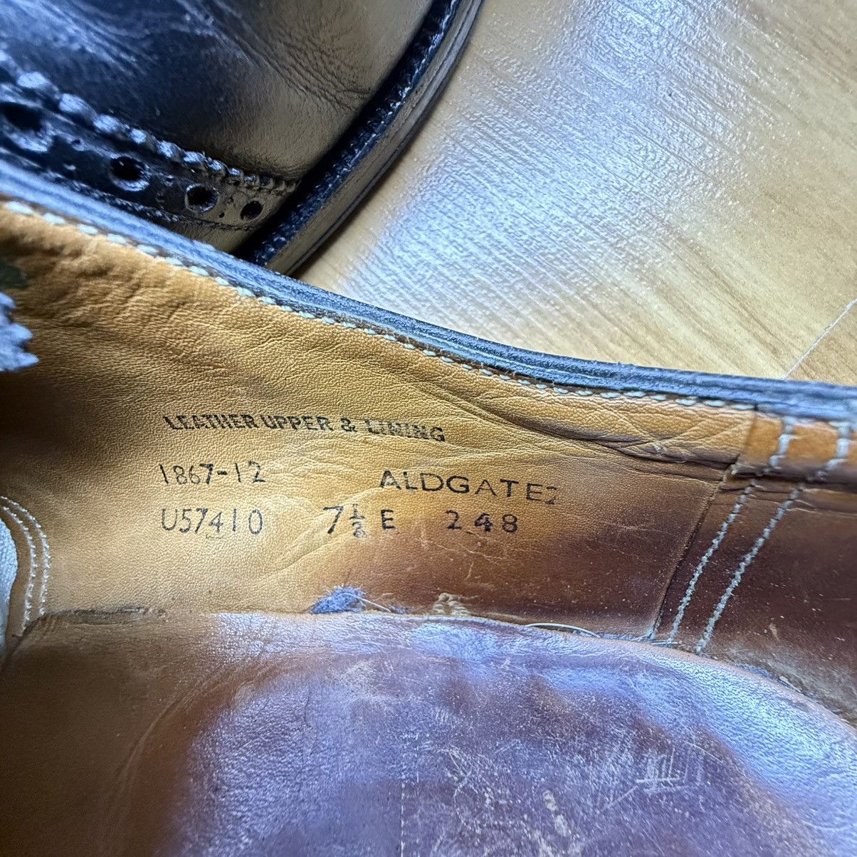 Crockett & Jones Crockett & Jones leather western oxfords brogue guidi style Size US 7.5 / EU 40-41 - 10 Thumbnail