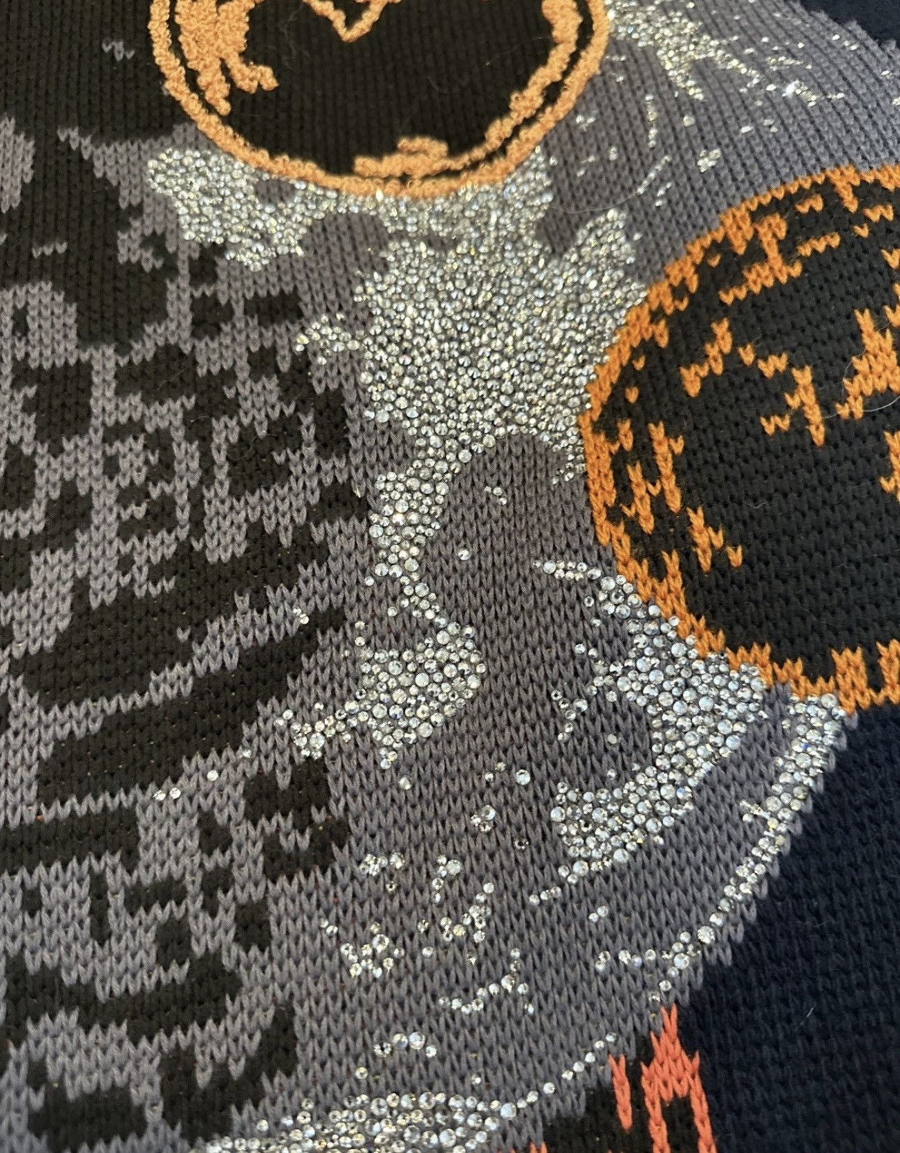 Off-White Crystal Embellished Moon Phase Kit Wool Hooded Zip Up Sweat Size US XL / EU 56 / 4 - 13 Thumbnail