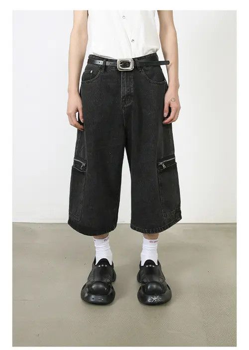 Japanese Brand Street Retro Loose Washed Cargo Denim Megumi x Shii Size US 32 / EU 48 - 7 Thumbnail