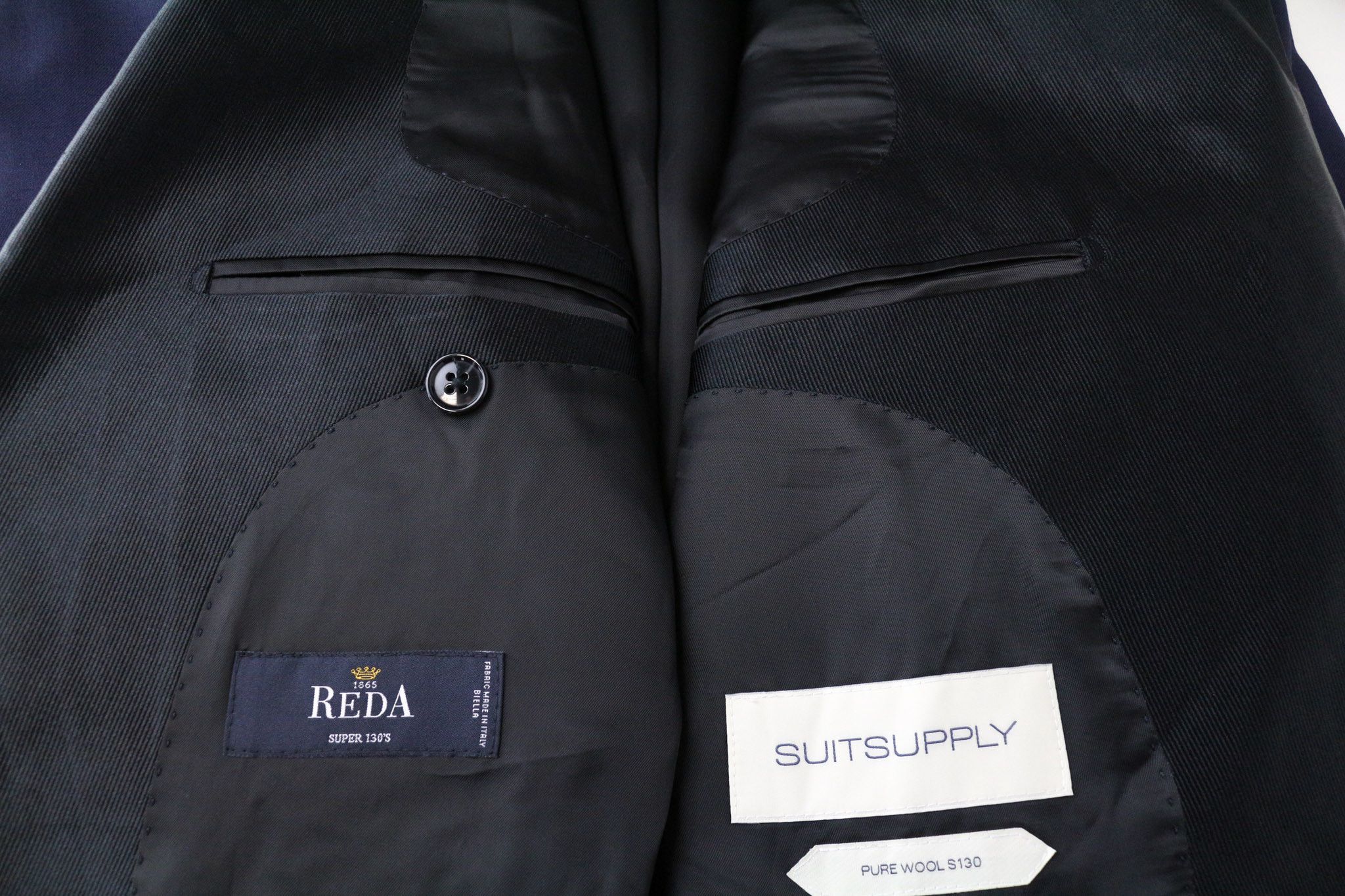 Suitsupply LAZIO TUX UK42R Blue Wool S130s 3Pc Suit 75237 Size 42R - 4 Thumbnail