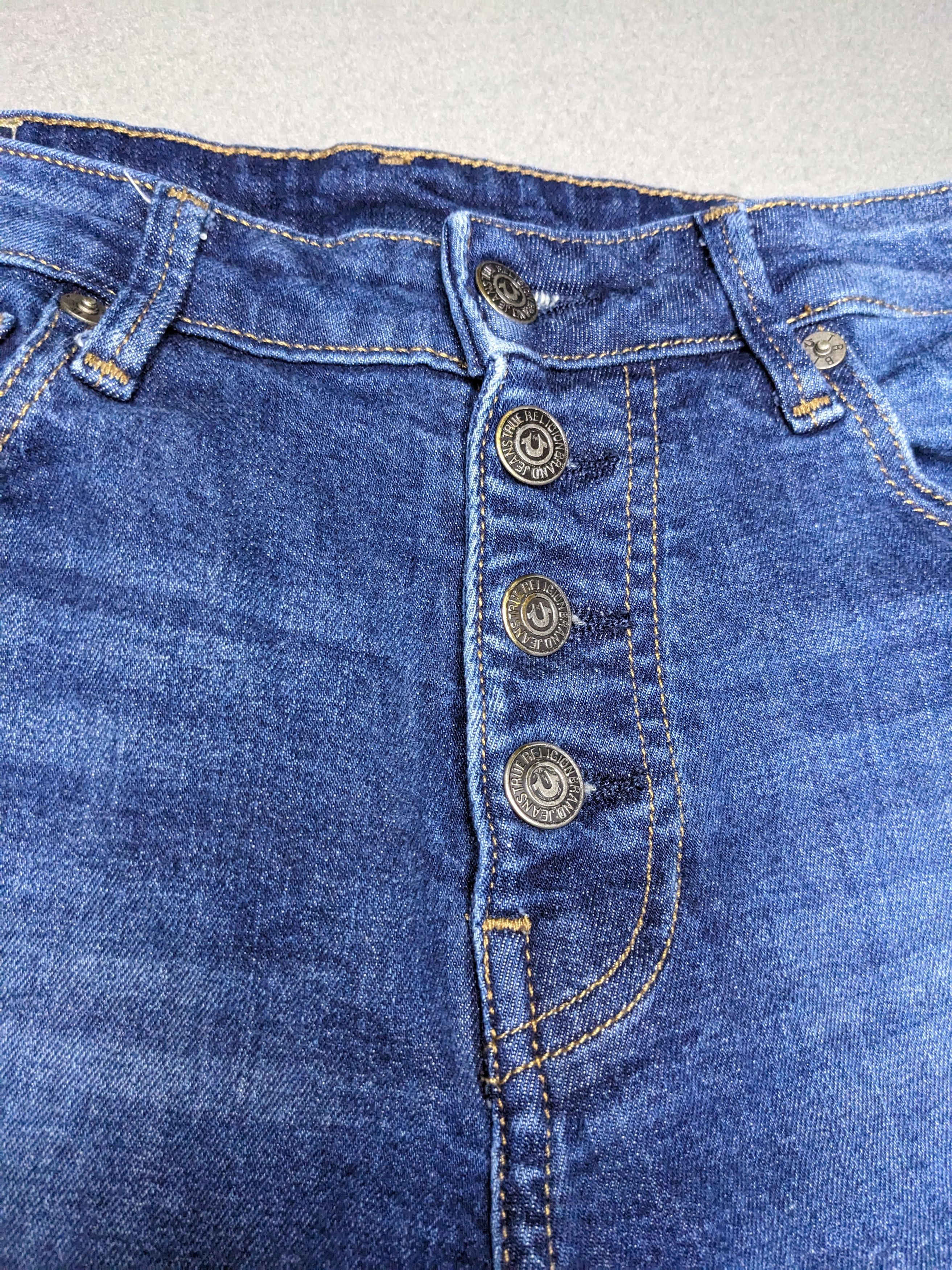 True Religion True Religion Womens Halle Skinny Jeans 28x28 Button Fly Y2K Size 28" / US 6 / IT 42 - 3 Thumbnail