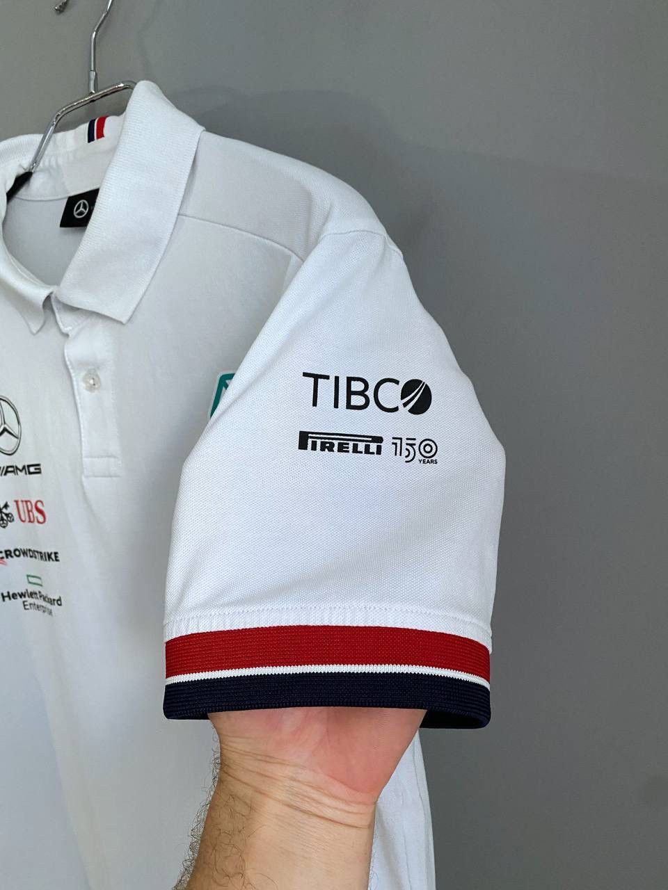 Mercedes-Benz F1 Racing Mersedes Benz AMG Petronas Team Polo T-Shirt, Sz M Size US M / EU 48-50 / 2 - 8 Thumbnail
