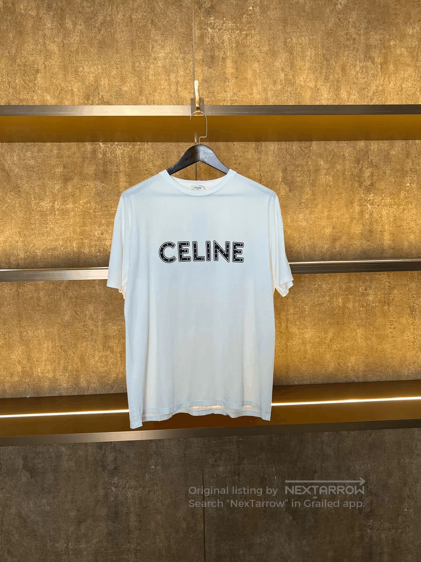 Celine Celine Rivet Short Sleeve. Size L / US 10 / IT 46 - 1 Thumbnail