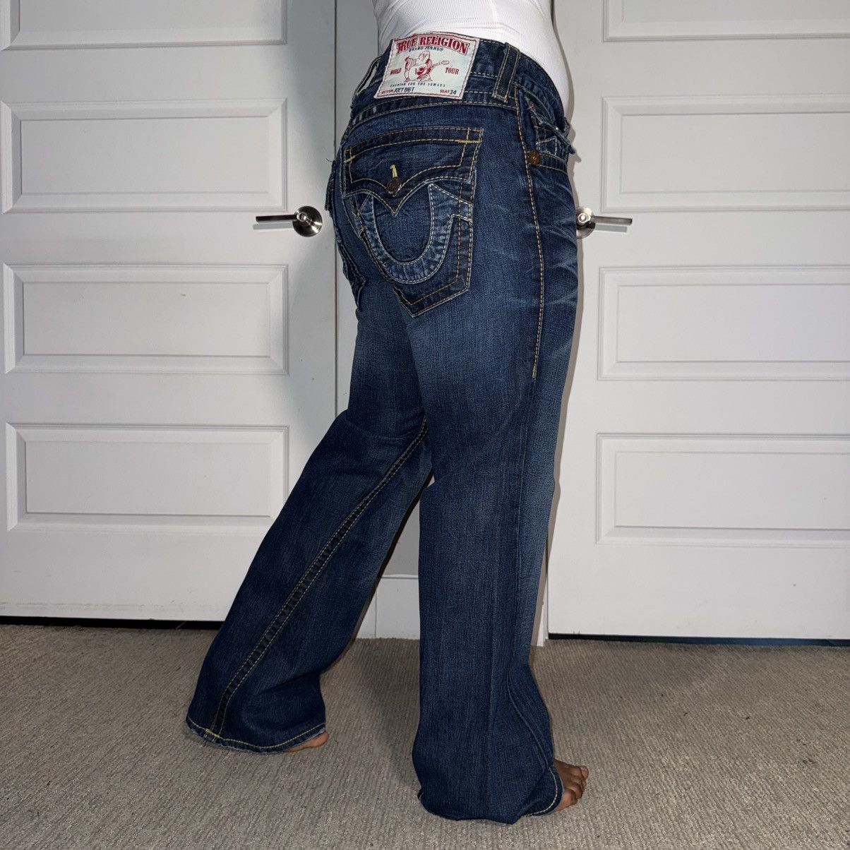 True Religion True Religion Joey Big T Flare Dark Jeans Size 32" / US 10 / IT 46 - 3 Thumbnail