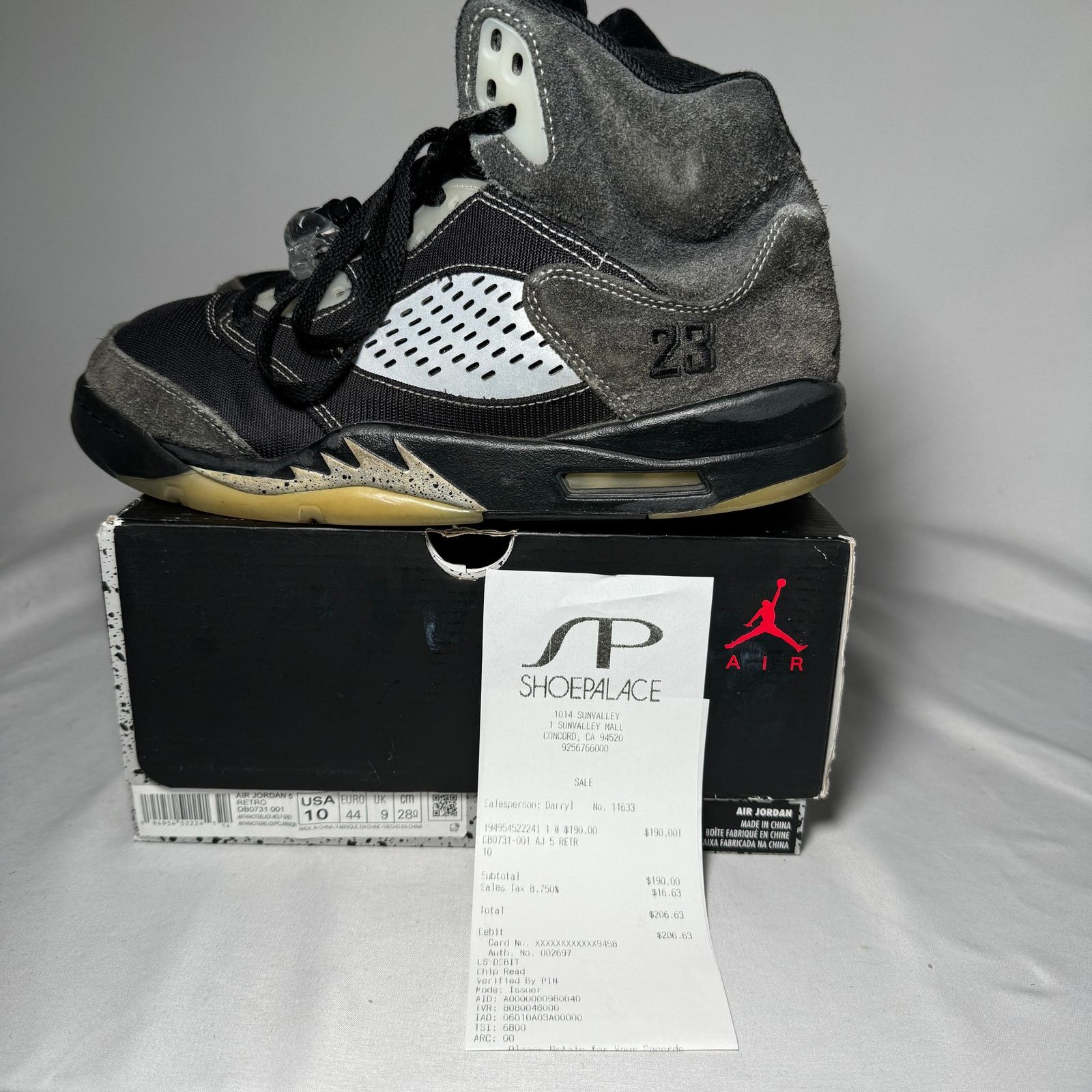 Jordan Brand × Nike Size 10 - Nike Air Jordan 5 Retro Anthracite Men's Shoes Size US 10 / EU 43 - 10 Thumbnail