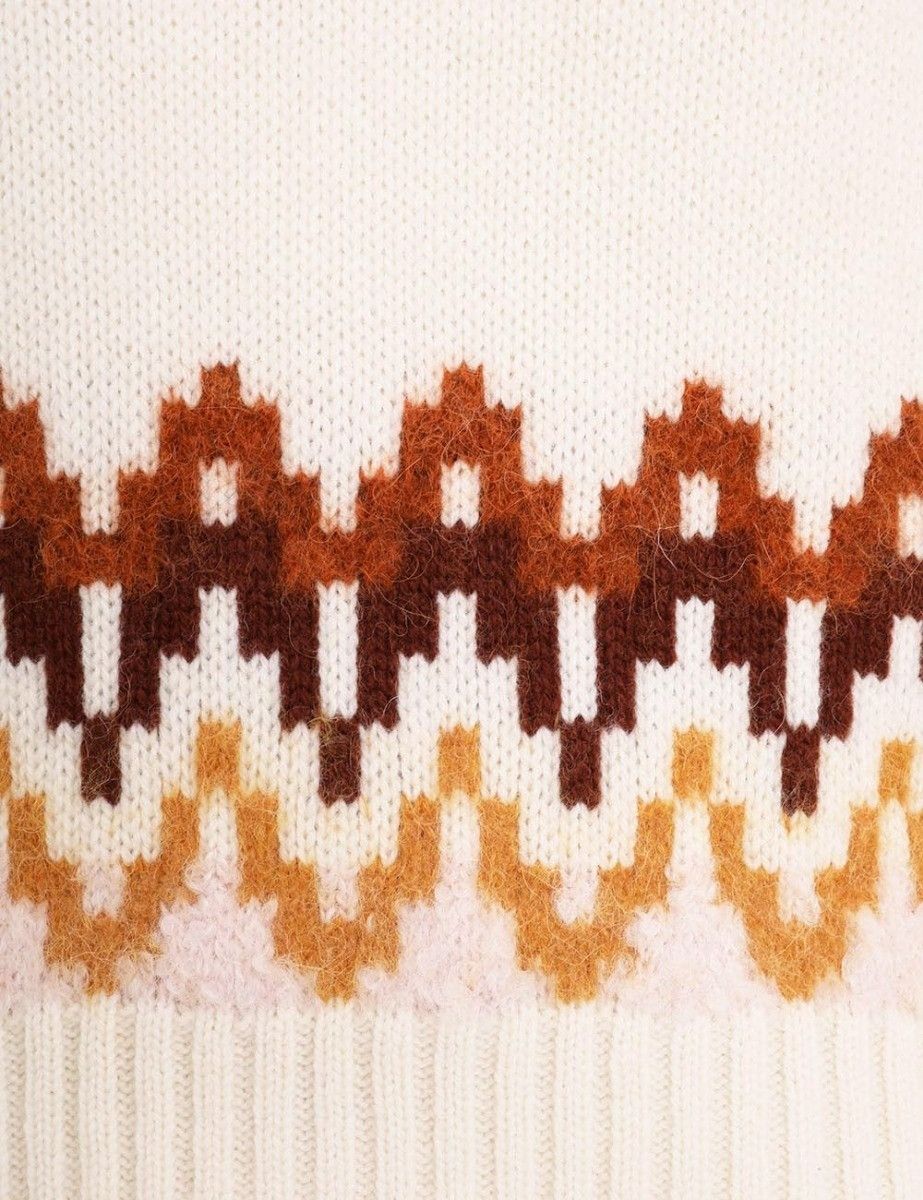 Zimmermann oc11z0425 Lyrical Fair Isle Sweater in Multicolor Size S / US 4 / IT 40 - 6 Thumbnail