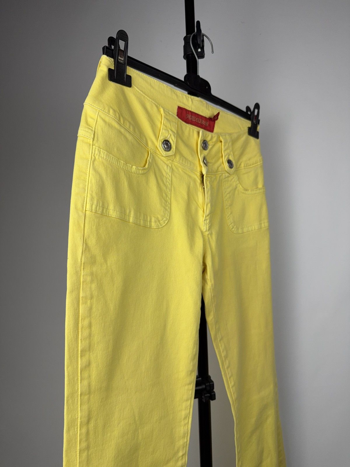 Japanese Brand Vntg 00s Fishbone Avant Garde Sk8 Y2K Flare Low Rise Pants Size 28" / US 6 / IT 42 - 7 Thumbnail