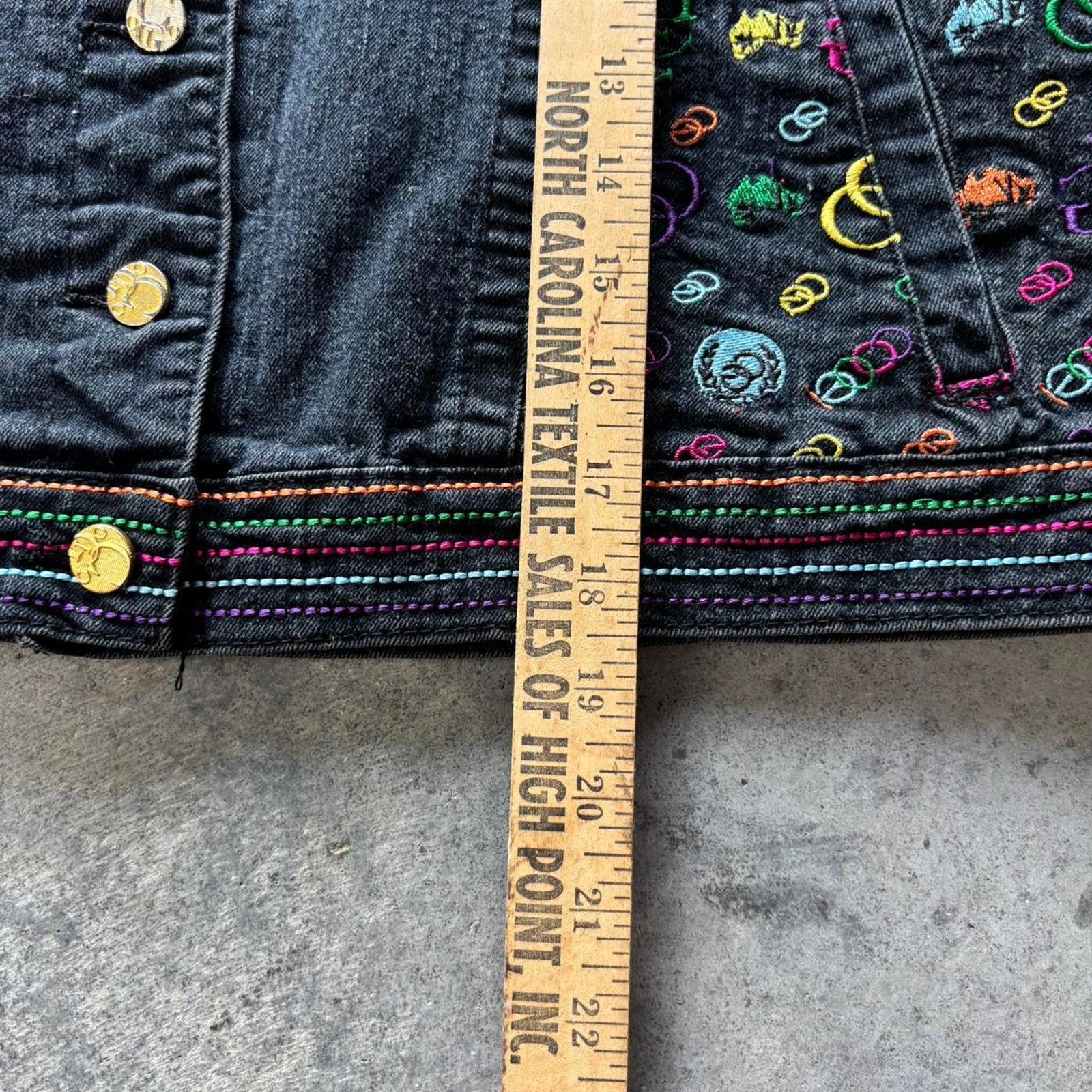 Coogi × Juicy Couture × Vintage Y2K Coogi Embroidered Denim Cropped Vest Size S / US 4 / IT 40 - 7 Thumbnail