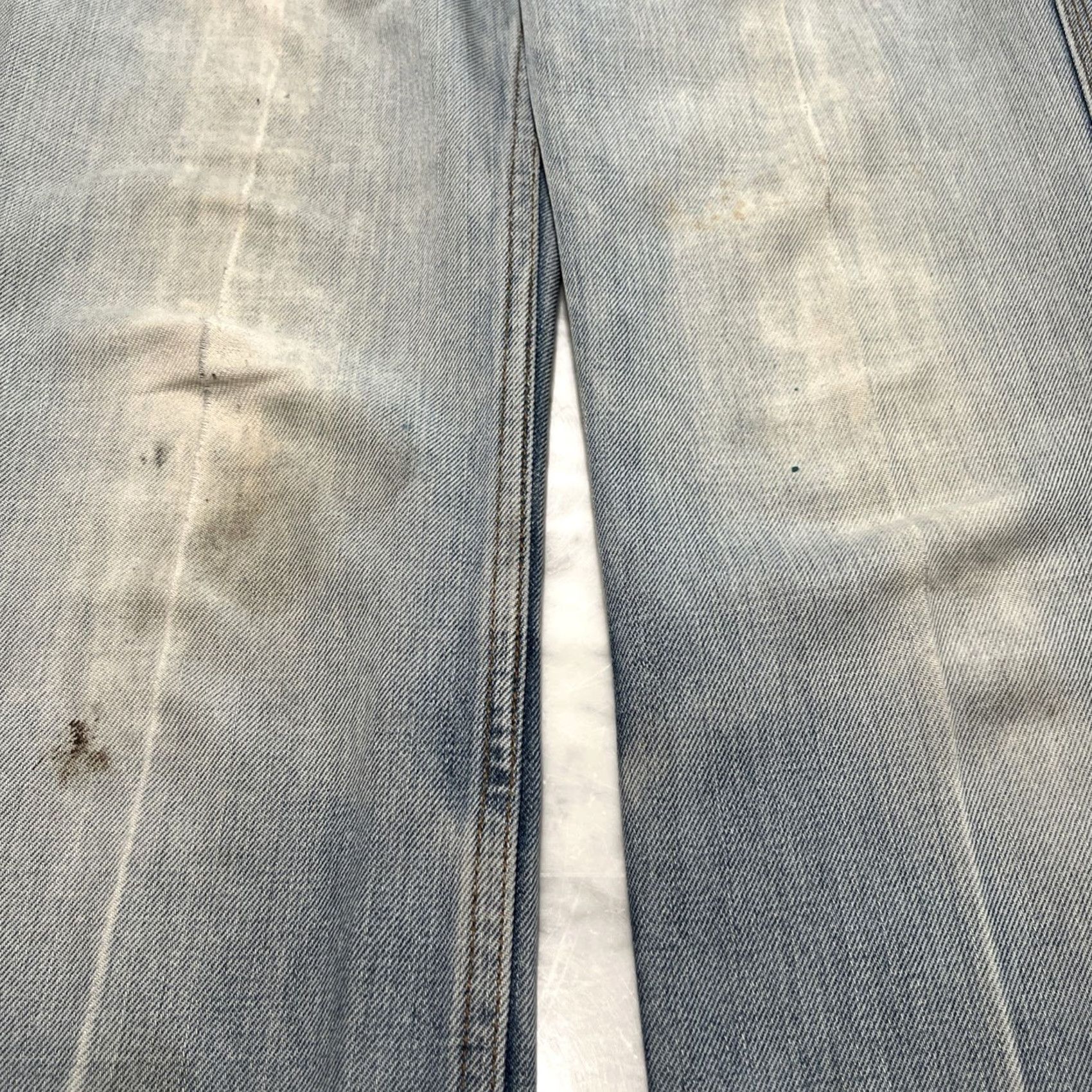 Levi's VINTAGE Levi’s 207 Orange Tab Flare Bell Bottoms Womens W28 L33 Thrashed Faded Denim 1970s Womens Mens Boys? Size 28" / US 6 / IT 42 - 4 Thumbnail