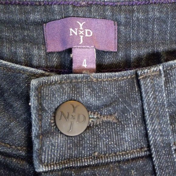 NYDJ NYDJ Size 4 Jeans Womens Denim Bootcut Blue Dark Wash Stretc Size 29" - 4 Thumbnail