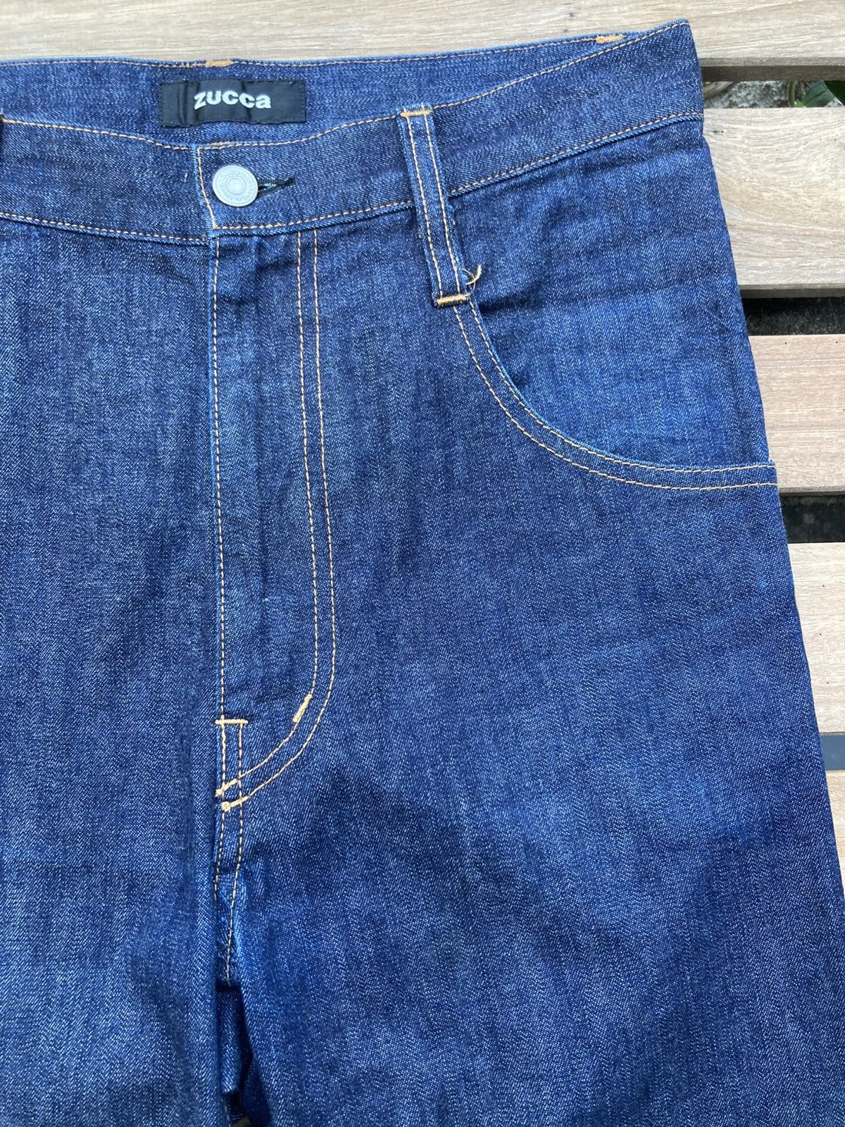 Zucca Archive Zucca Straight Drop Crotch Blue Jeans Size US 29 - 7 Thumbnail
