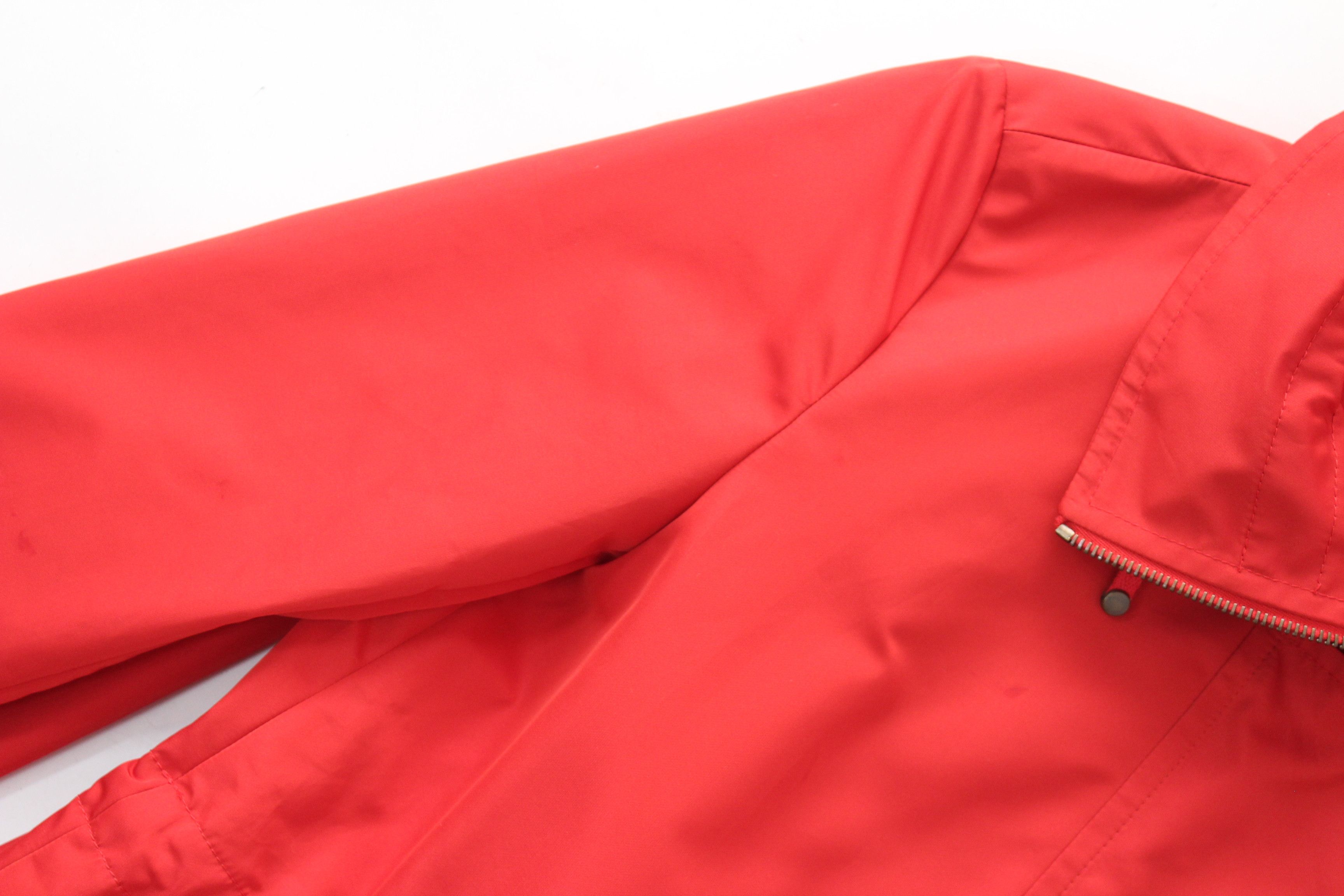 Akris Akris Punto Red Hooded Drawstring Waist Jacket Size US 6 Size M / US 6-8 / IT 42-44 - 7 Thumbnail