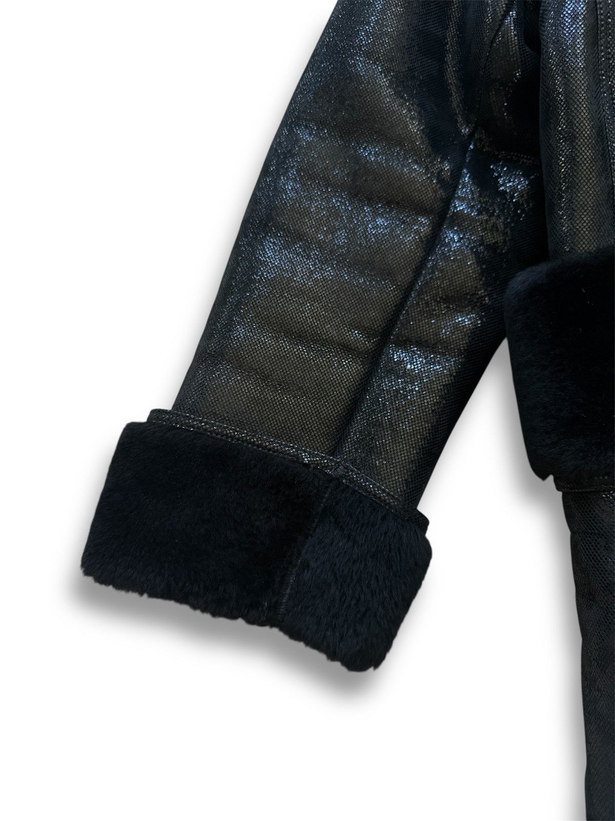 Chrome Hearts One of One Foil Suede Shearling Peacoat Size US M / EU 48-50 / 2 - 3 Thumbnail