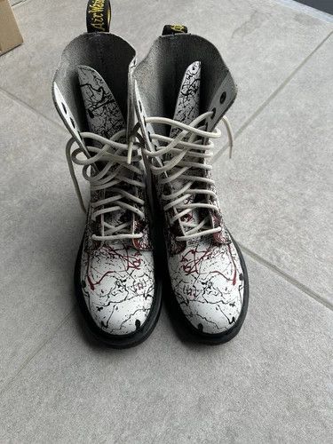 Dr. Martens Dr.Martens Womens Multicolor Leather Shoes Size US 7 / IT 37 - 3 Thumbnail