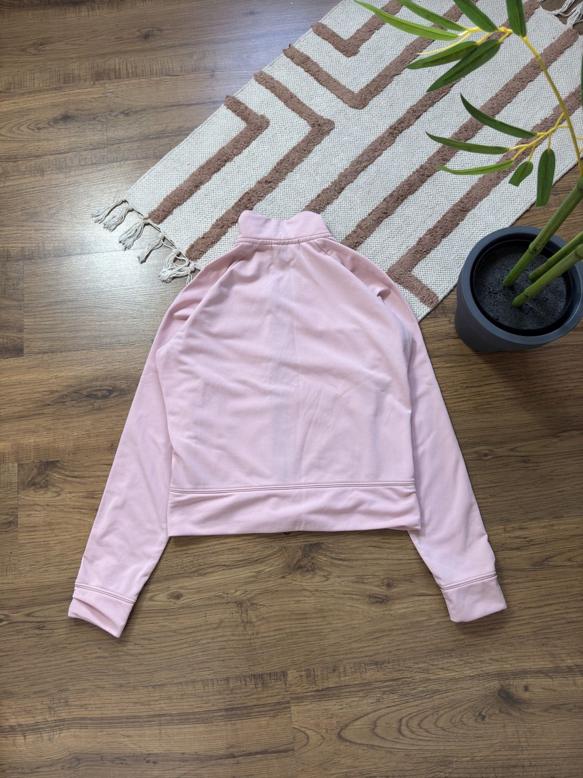 Nike 1990s NIKE MINI SWOOSH CUTE ZIP PINK/BROWN HOODIE Size M / US 6-8 / IT 42-44 - 6 Thumbnail