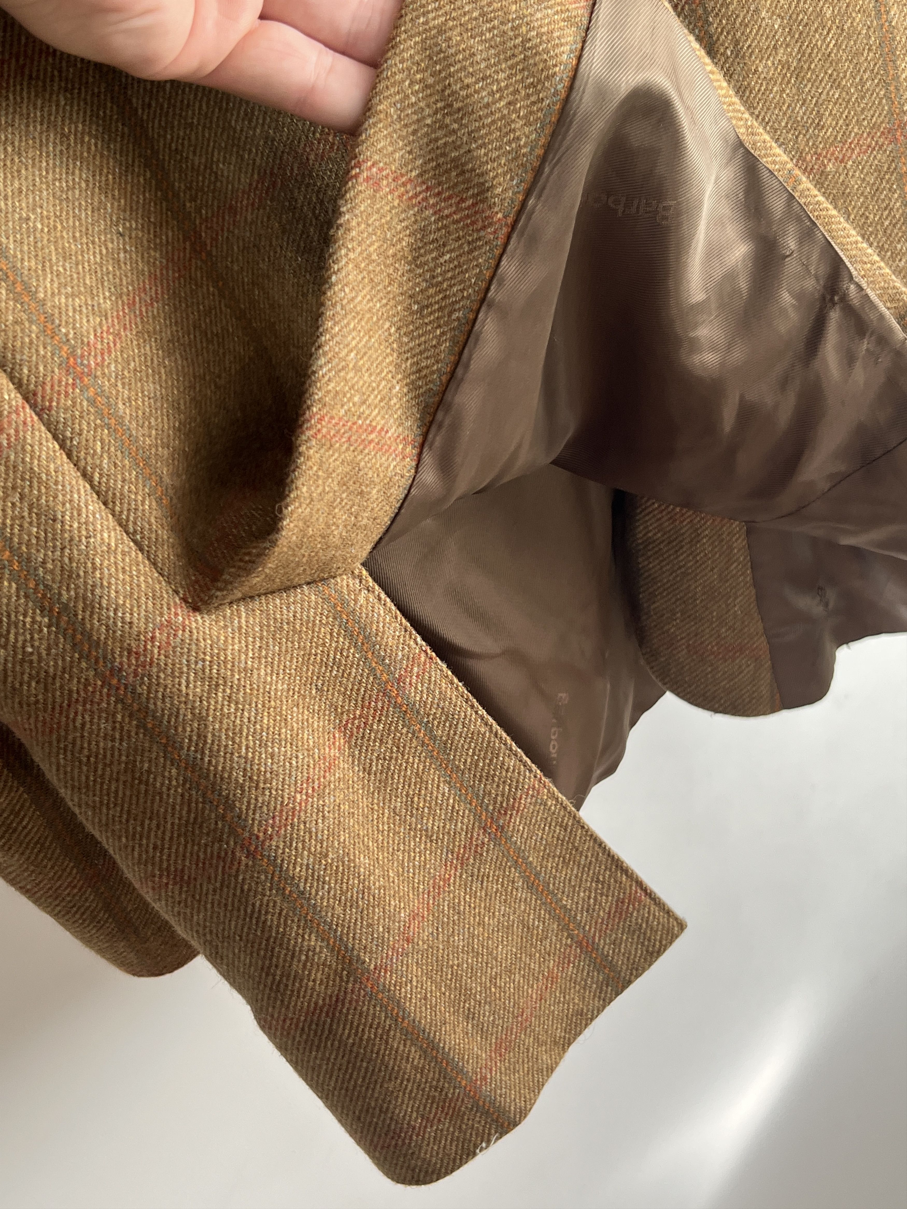 Barbour Vintage Barbour Tweed Wool Blazer Classic British Heritage Size 48R - 10 Thumbnail