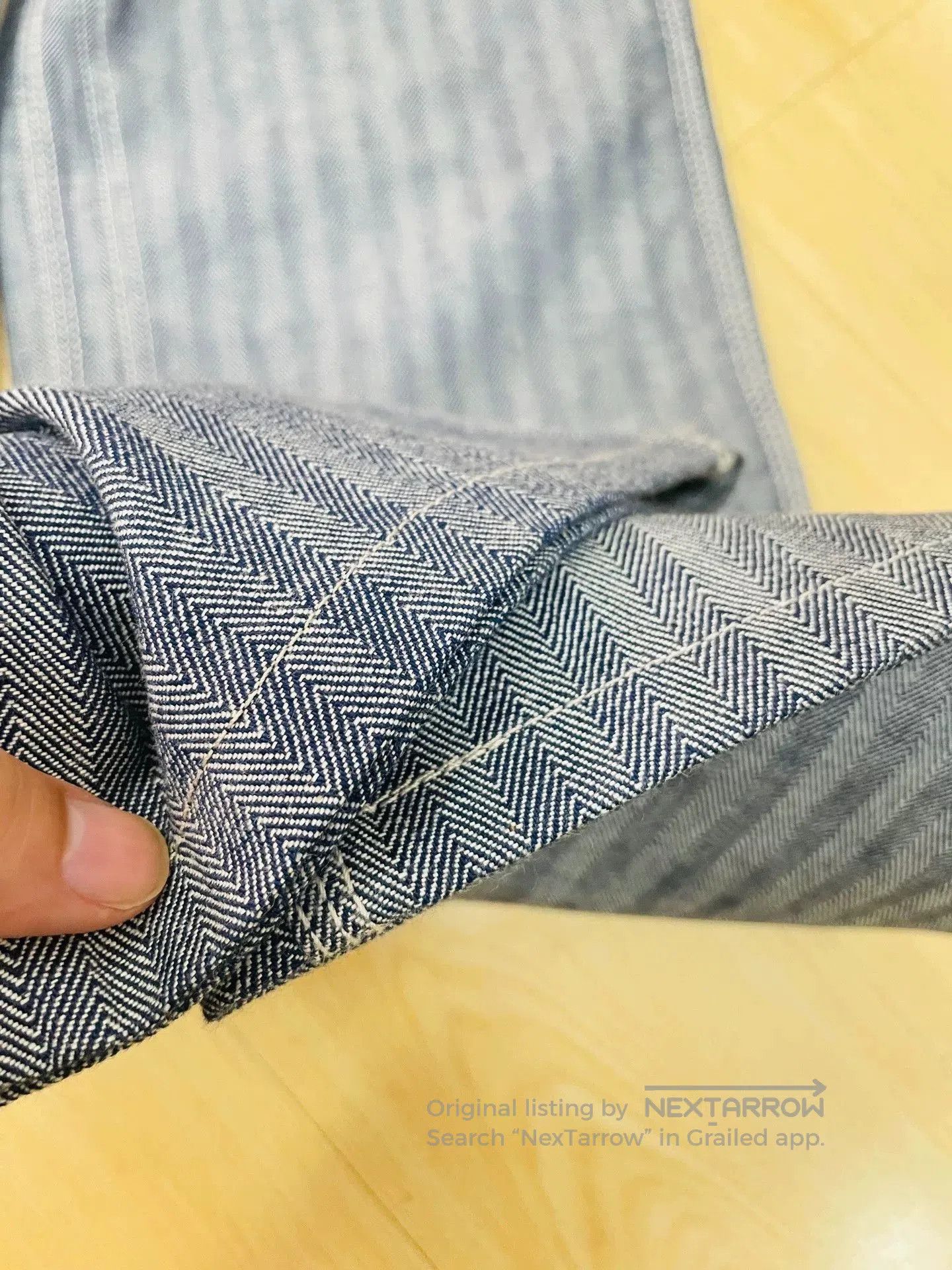 Iron Heart Iron Heart Work Pants with Unique Herringbone Pattern. Size US 32 / EU 48 - 2 Thumbnail