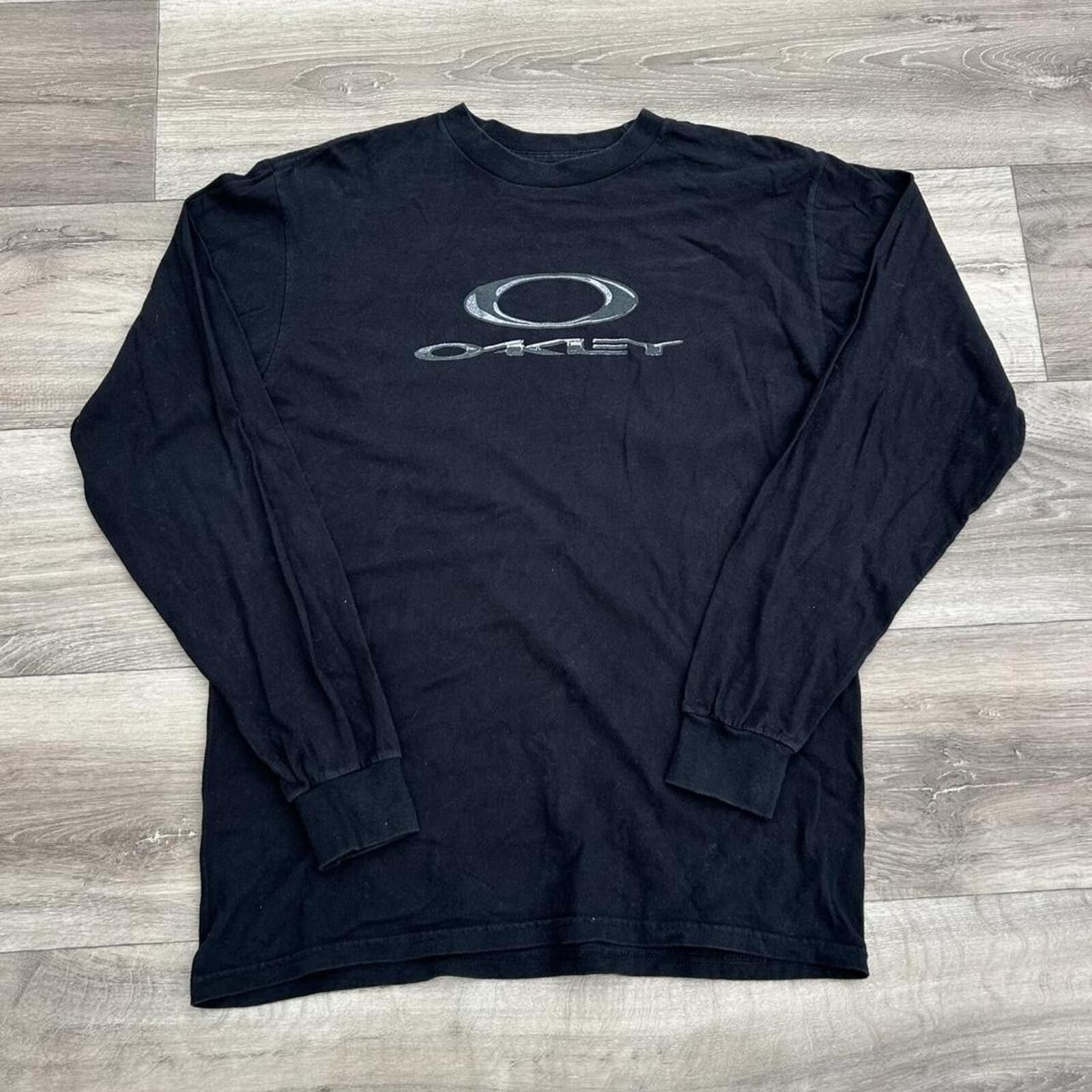 Oakley Vintage 90’s Y2k Oakley Software black chrome long sleeve M Size US M / EU 48-50 / 2 - 1 Thumbnail